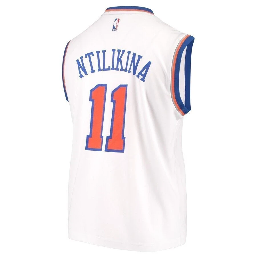 Frank Ntilikina New York Knicks Home White NBA Jersey Men's