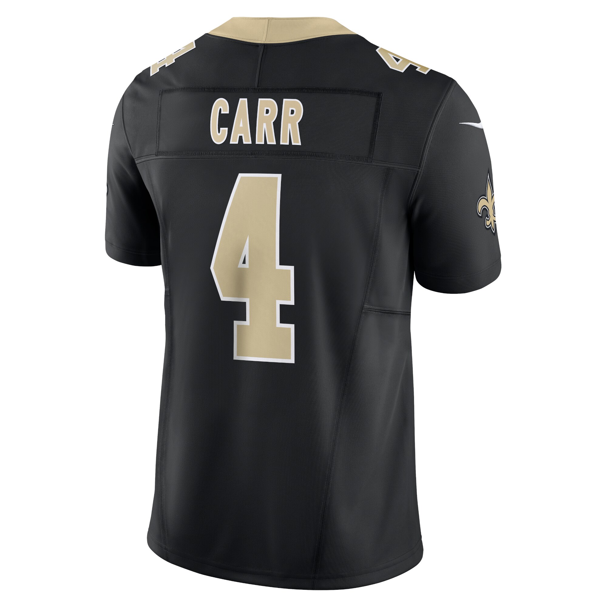 New Orleans Saints Derek Carr Black Vapor F.U.S.E. Limited NFL Jersey Men's