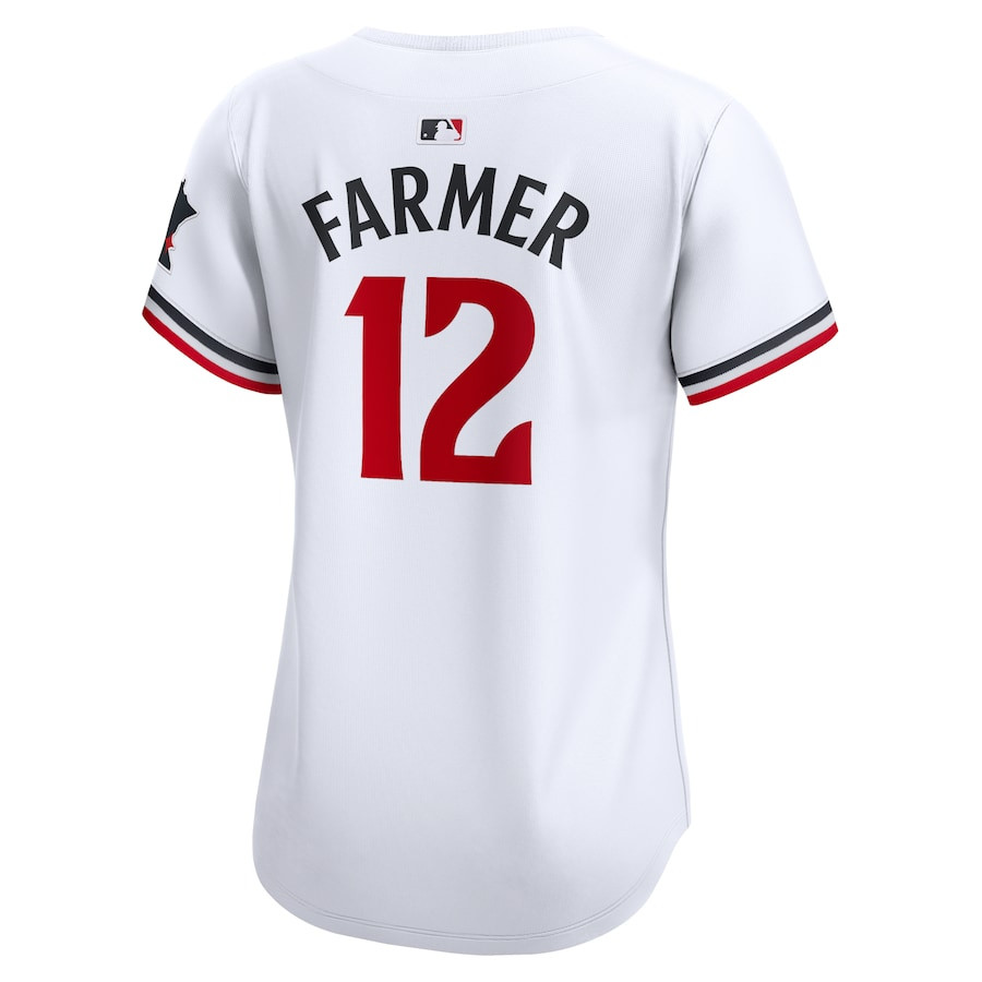 Kyle Farmer 12 Minnesota Twins Home Limited Player White MLB Jersey Women's