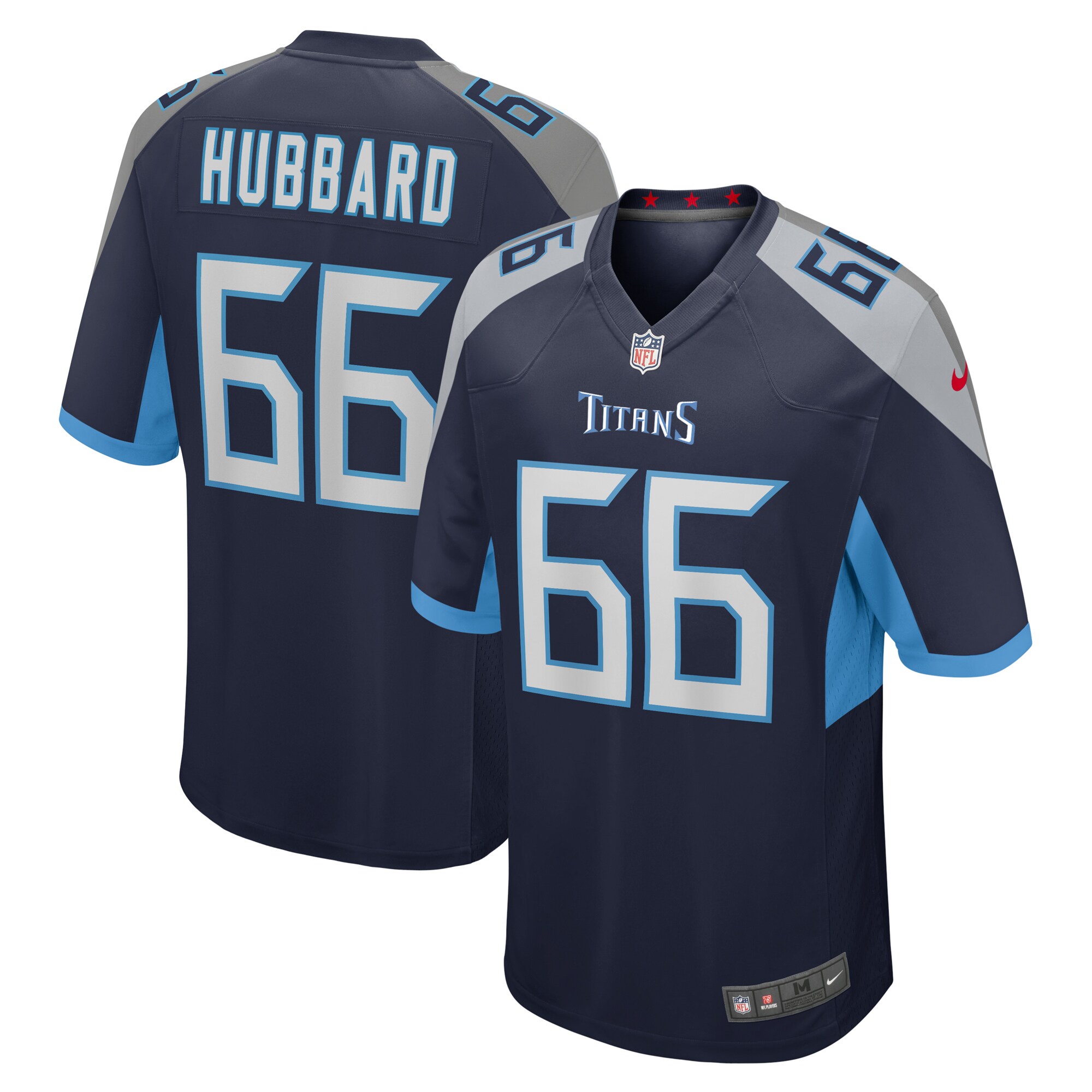Tennessee Titans Chris Hubbard Navy Team Game NFL Jersey Men's