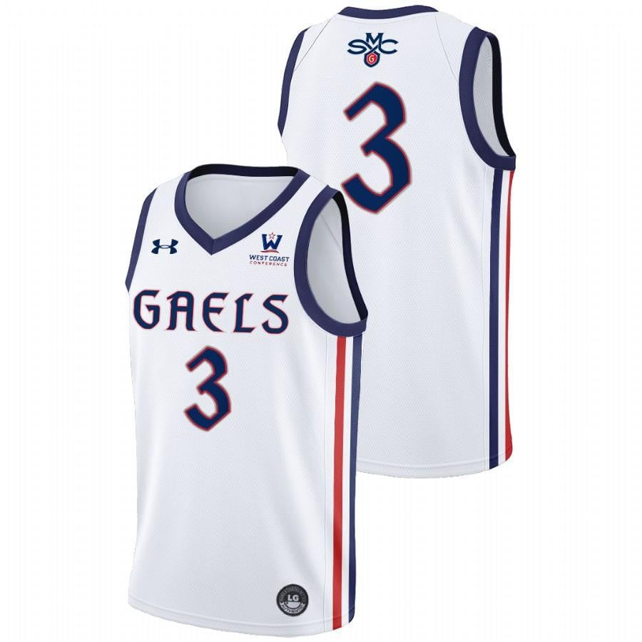 Augustas Marciulionis White Saint Mary's Gaels 2022 College NCAA Jersey Men's