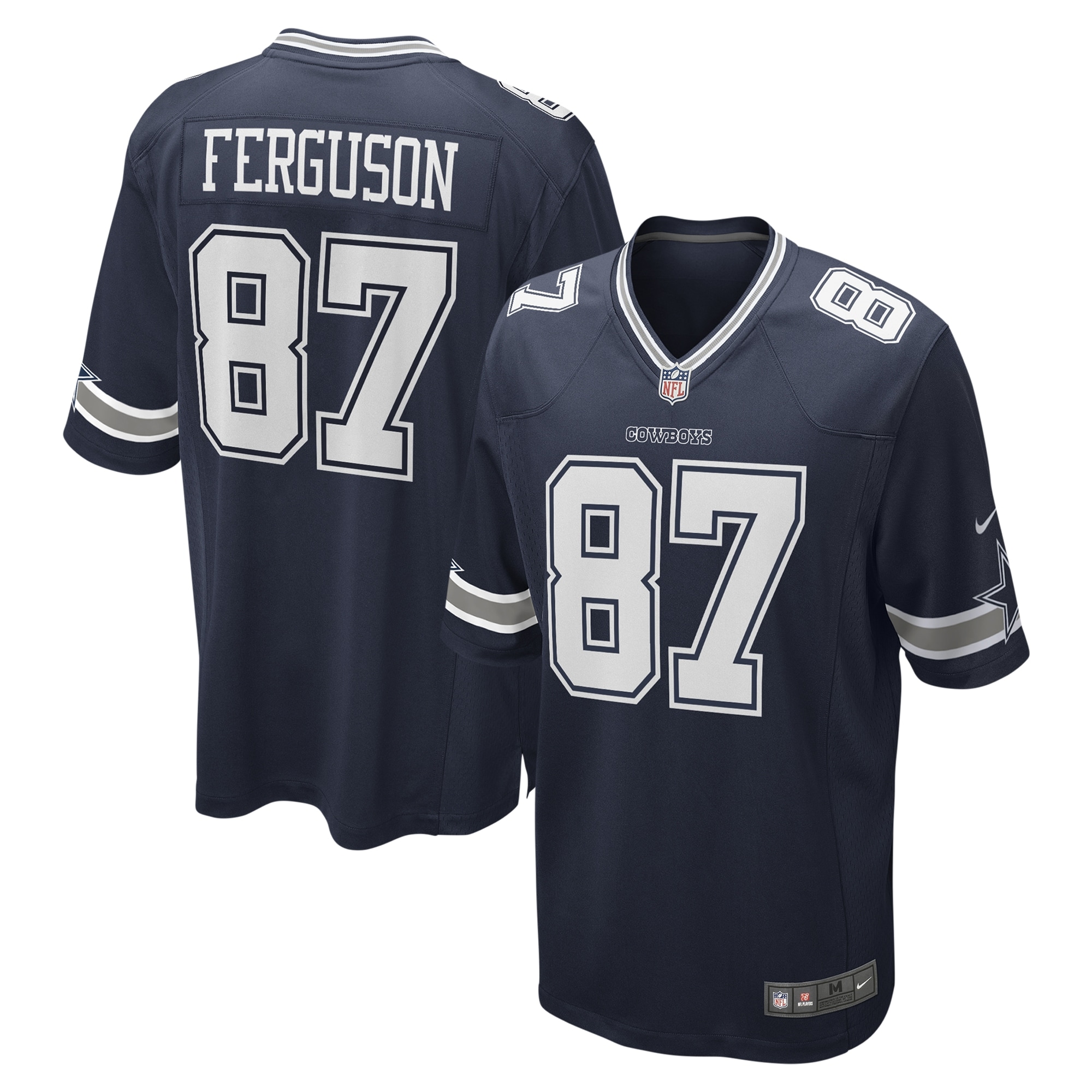 Dallas Cowboys Jake Ferguson Navy Team Game NFL Jersey Men's