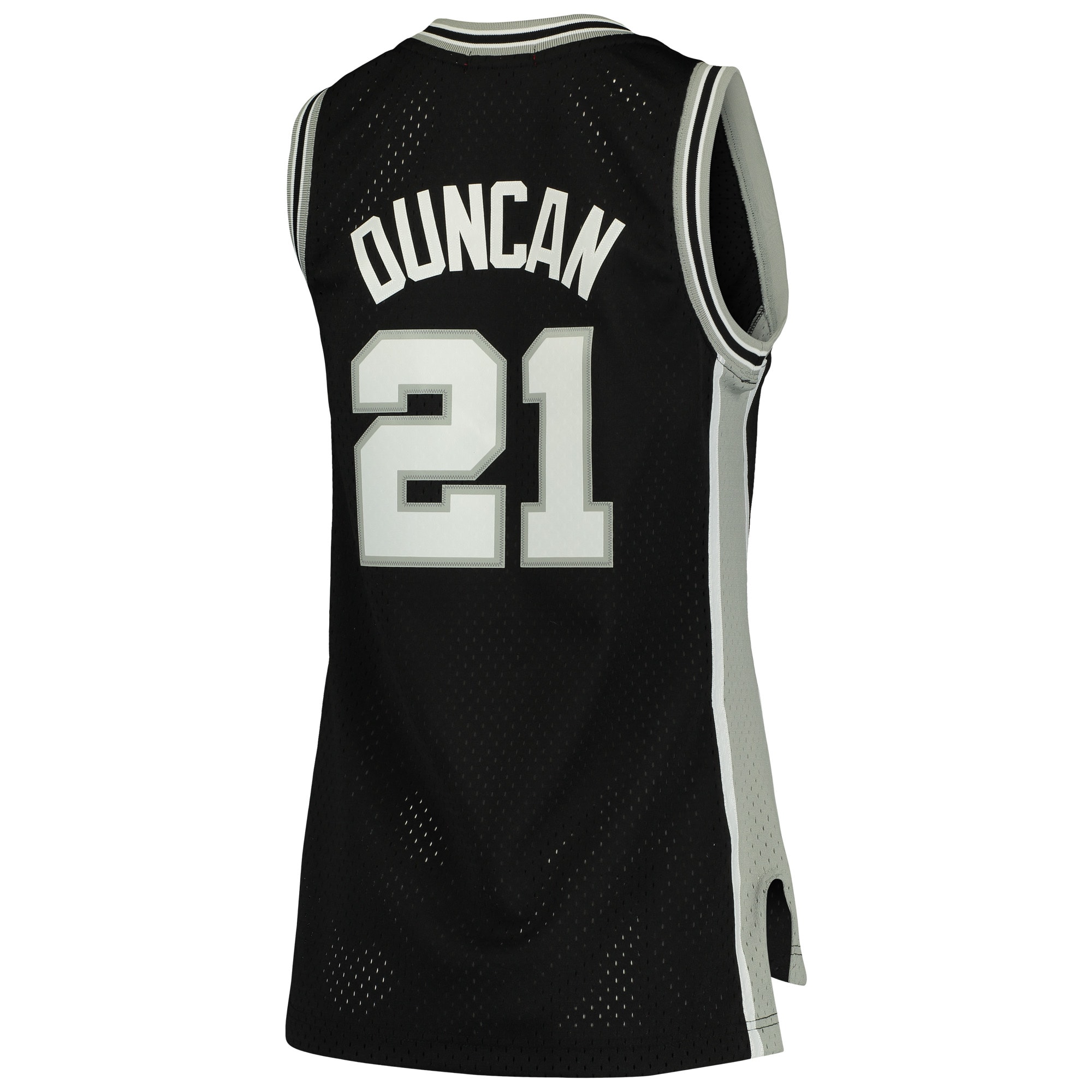 Mitchell Ness Tim Duncan Black San Antonio Spurs 1998-99 Hardwood Classics Swingman NBA Jersey Women's