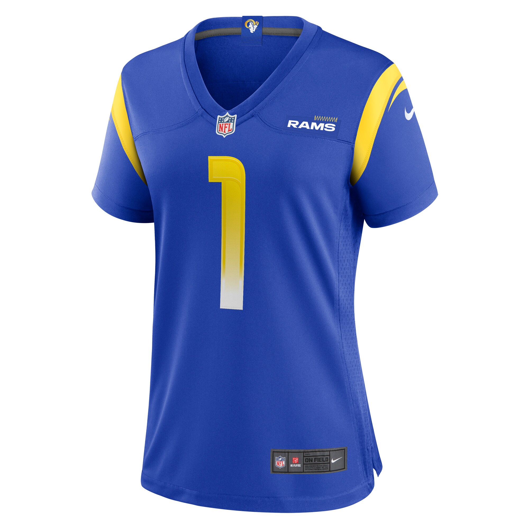 Los Angeles Rams Number 1 Mom Royal Game NFL Jersey Women's