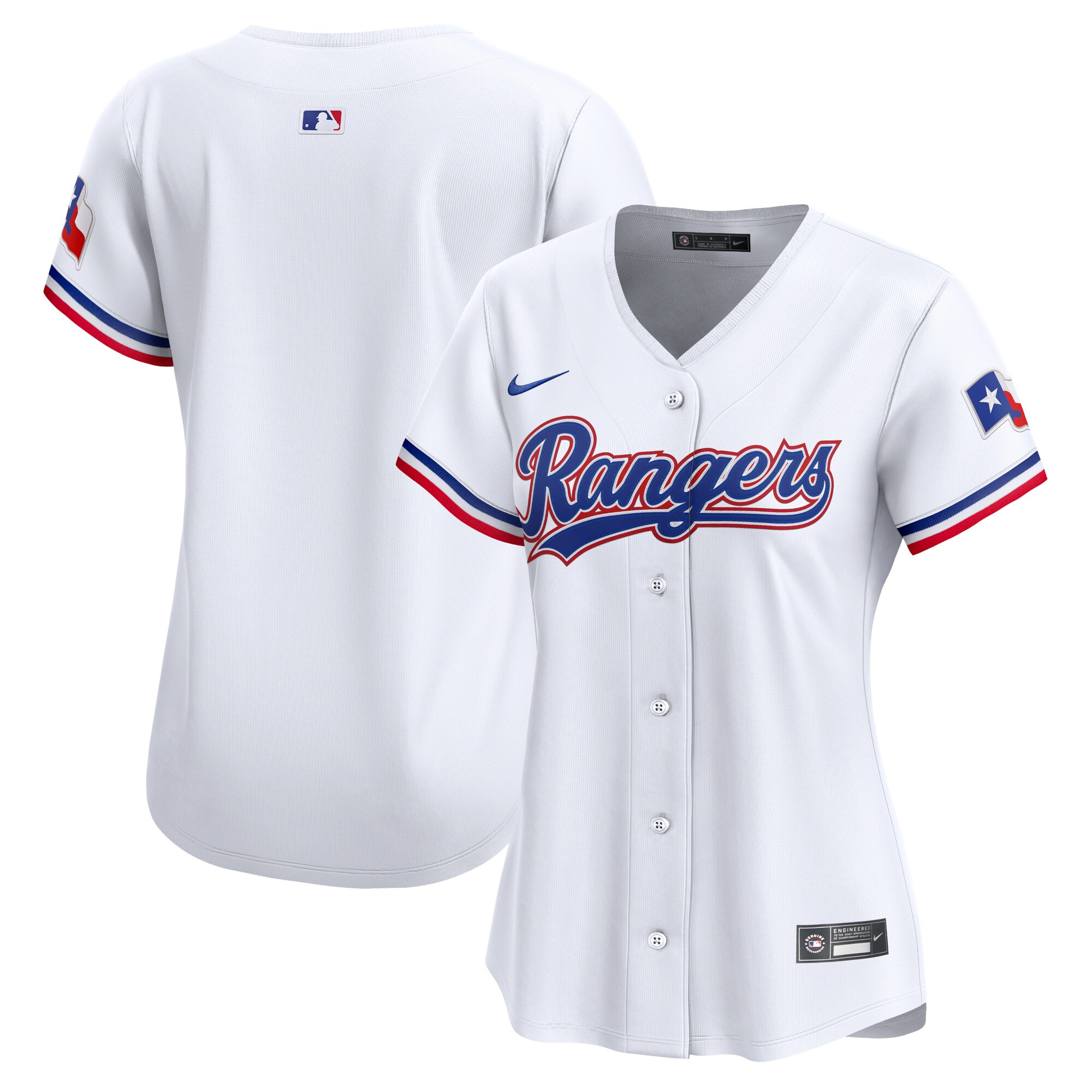 Texas Rangers White Home Limited MLB Jersey Women's