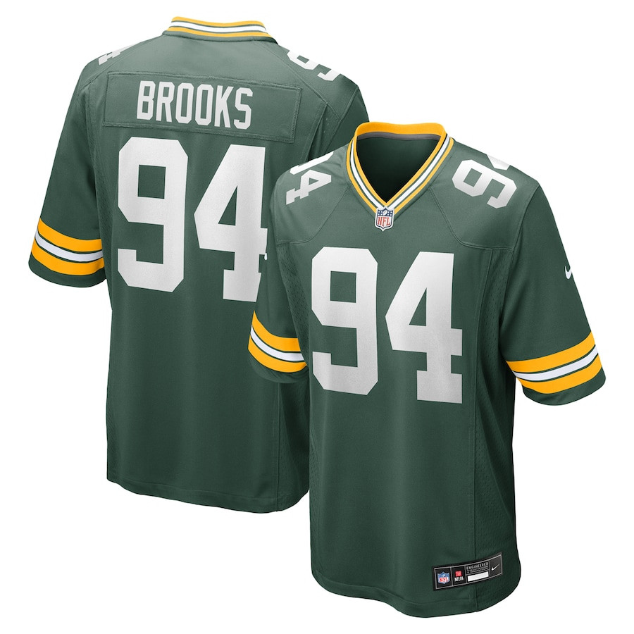 Karl Brooks 94 Green Bay Packers Game Green NFL Jersey Men's