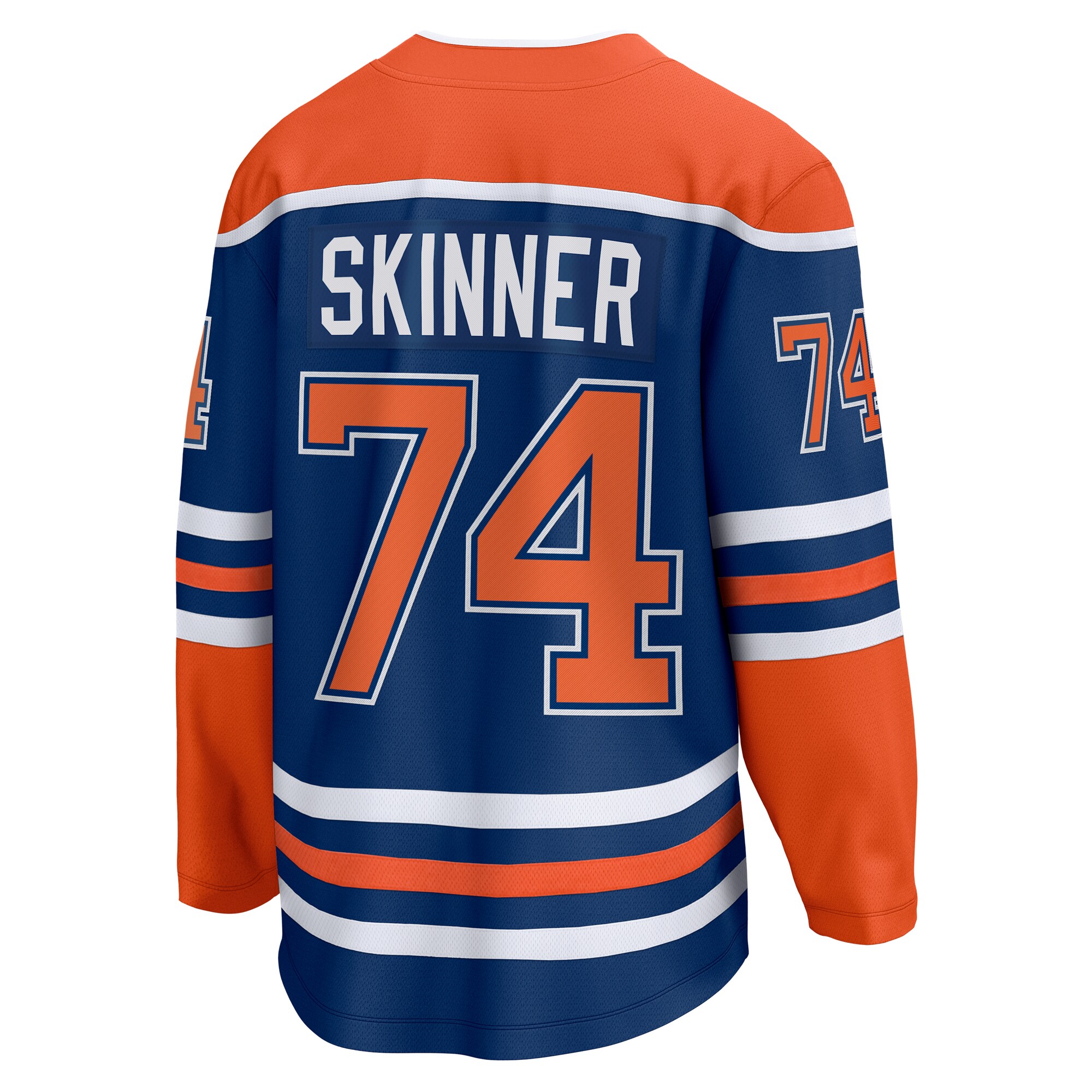 Edmonton Oilers Stuart Skinner Royal Home Breakaway Player NHL Jersey Men's