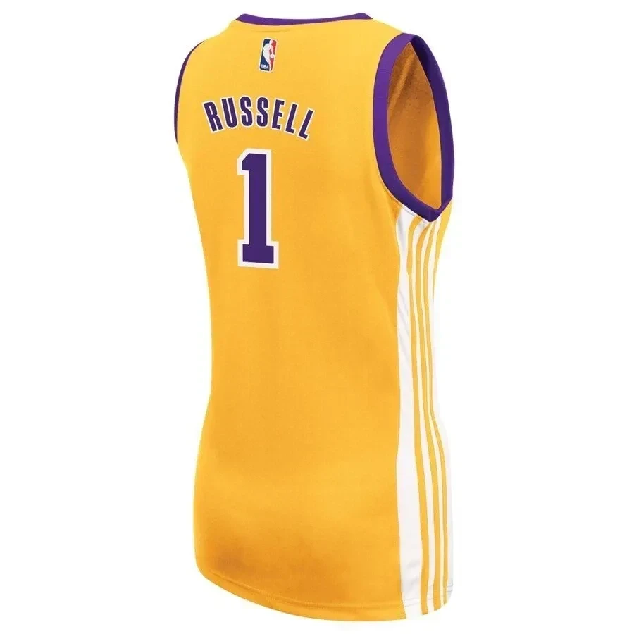 D'angelo Russell Los Angeles Lakers Home Gold NBA Jersey Women's