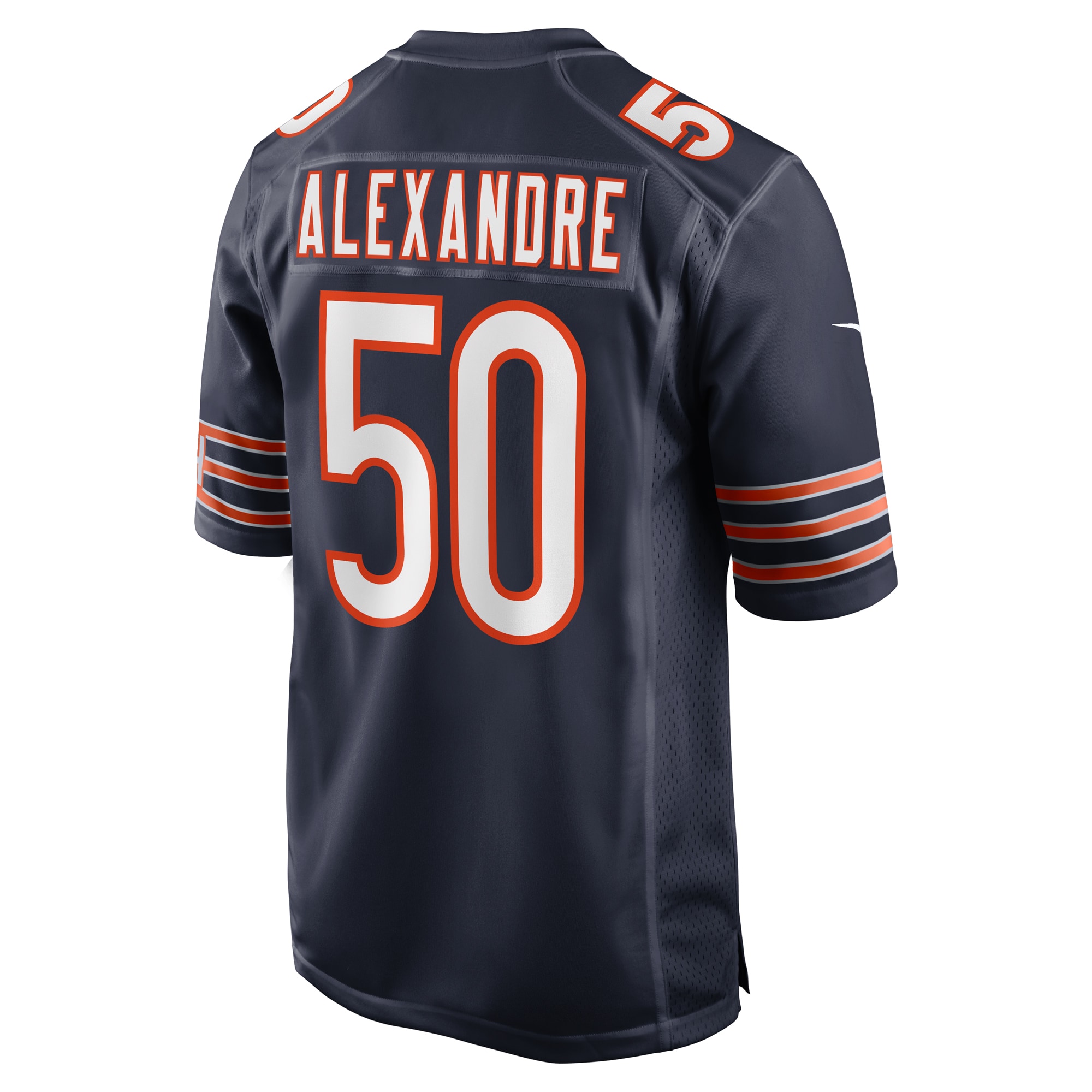 Chicago Bears Deslin Alexandre Navy Team Game NFL Jersey Men's