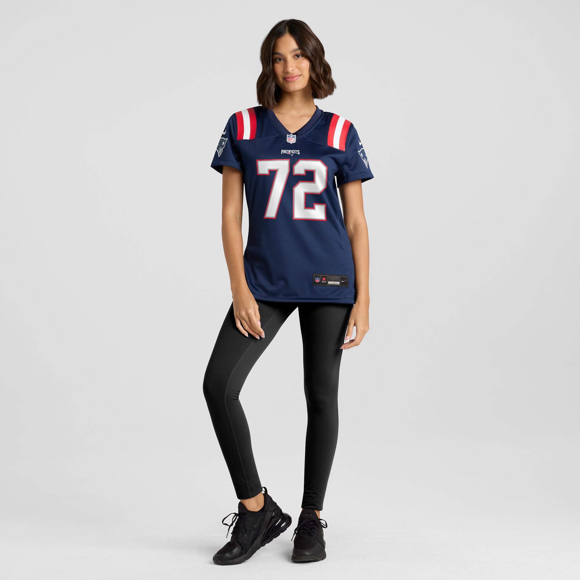 New England Patriots Jeremiah Pharms Jr. Navy Game Player NFL Jersey Women's