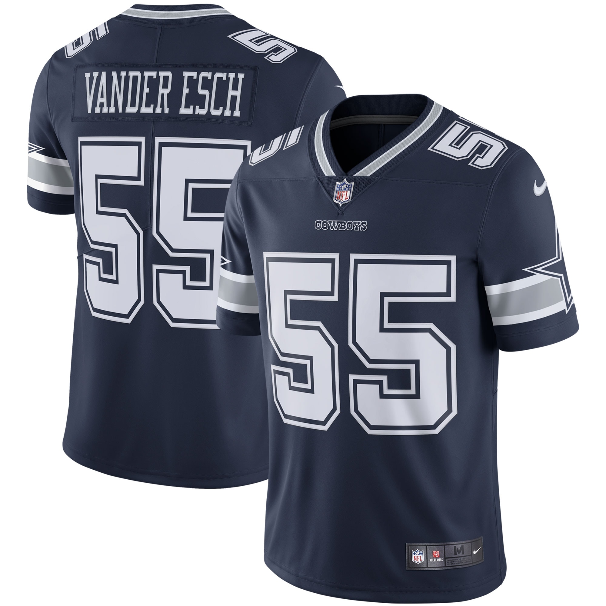 Dallas Cowboys Leighton Vander Esch Navy Vapor Limited Player NFL Jersey Men's