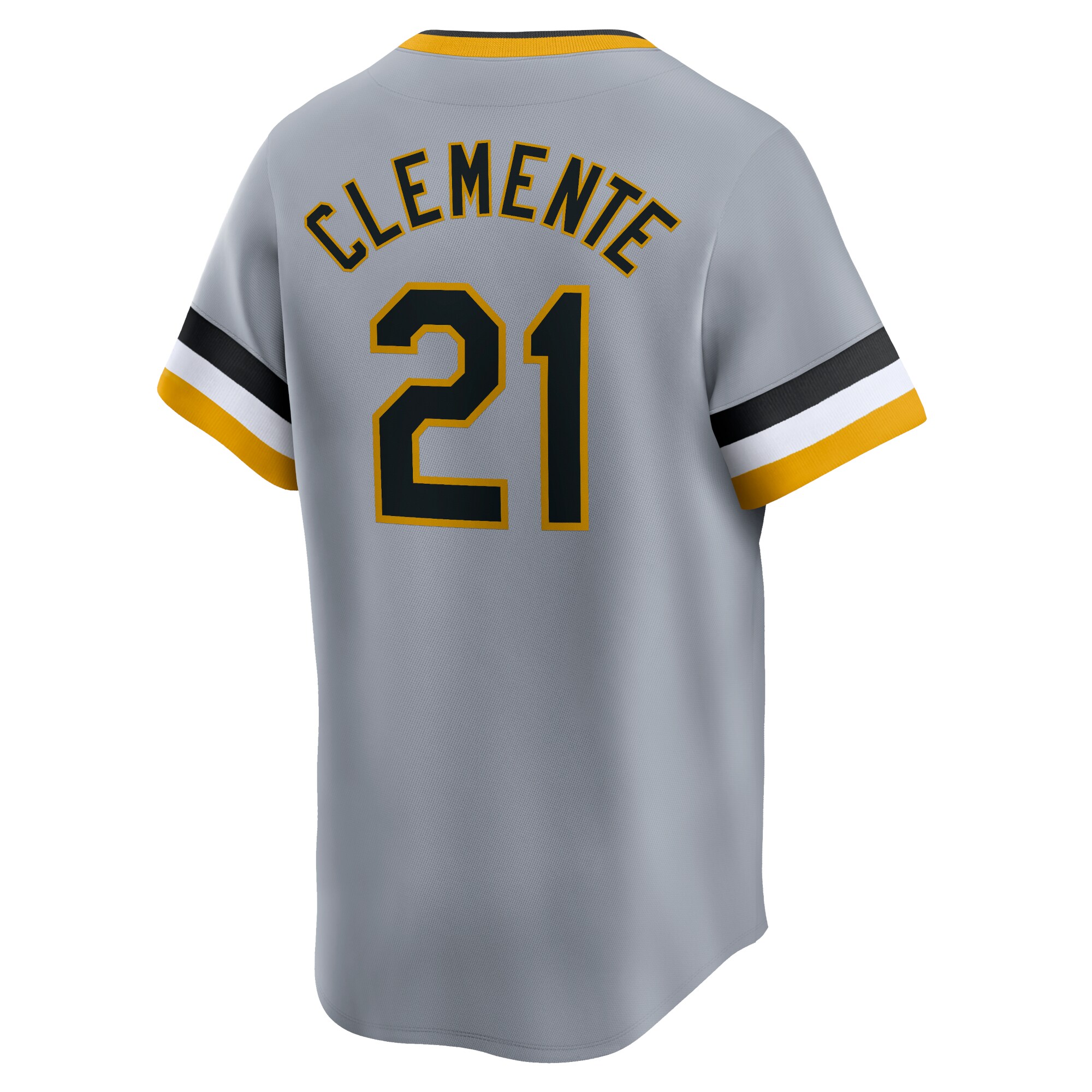 Pittsburgh Pirates Roberto Clemente Gray Throwback Cooperstown Collection Limited MLB Jersey Men's