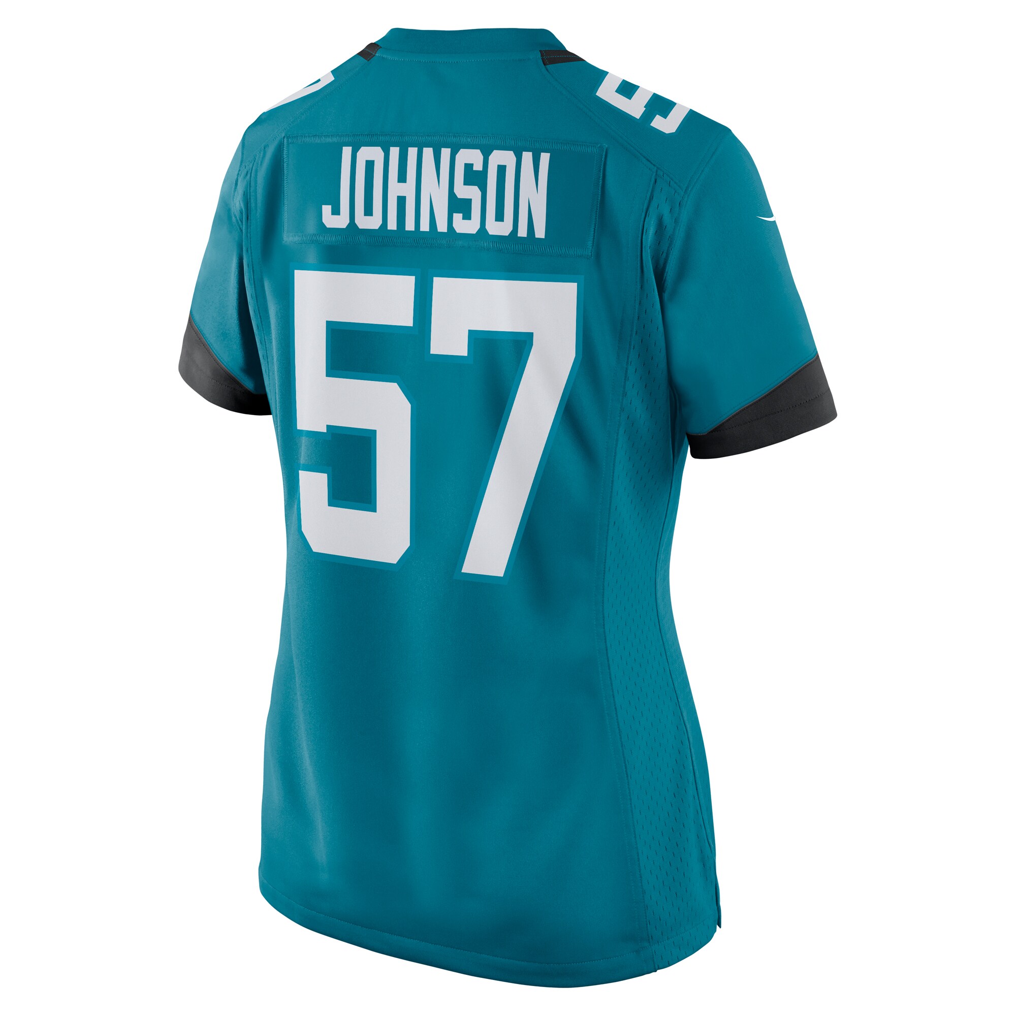 Jacksonville Jaguars Caleb Johnson Teal Game Player NFL Jersey Women's