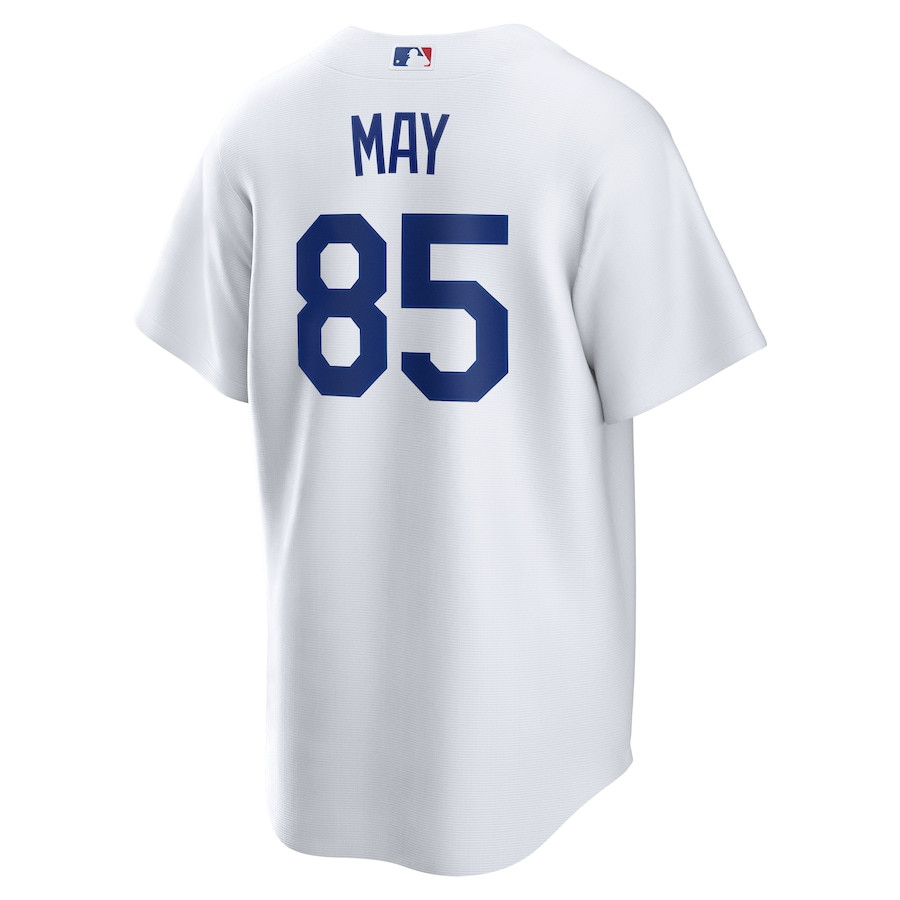 Dustin May 85 Los Angeles Dodgers Home White MLB Jersey Men's