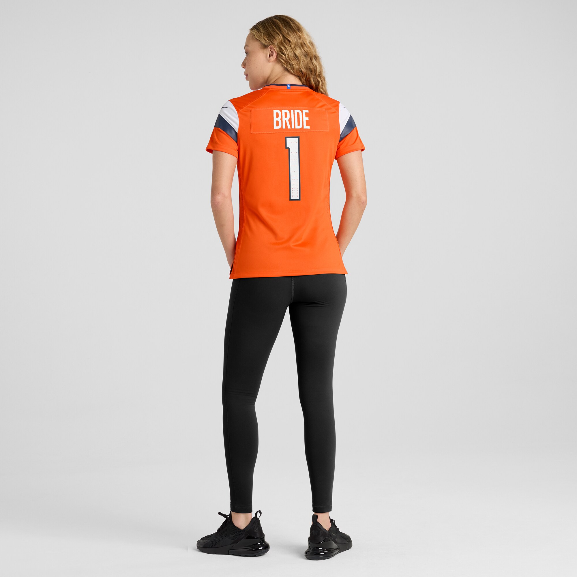 Denver Broncos Number 1 Bride Orange Game NFL Jersey Women's