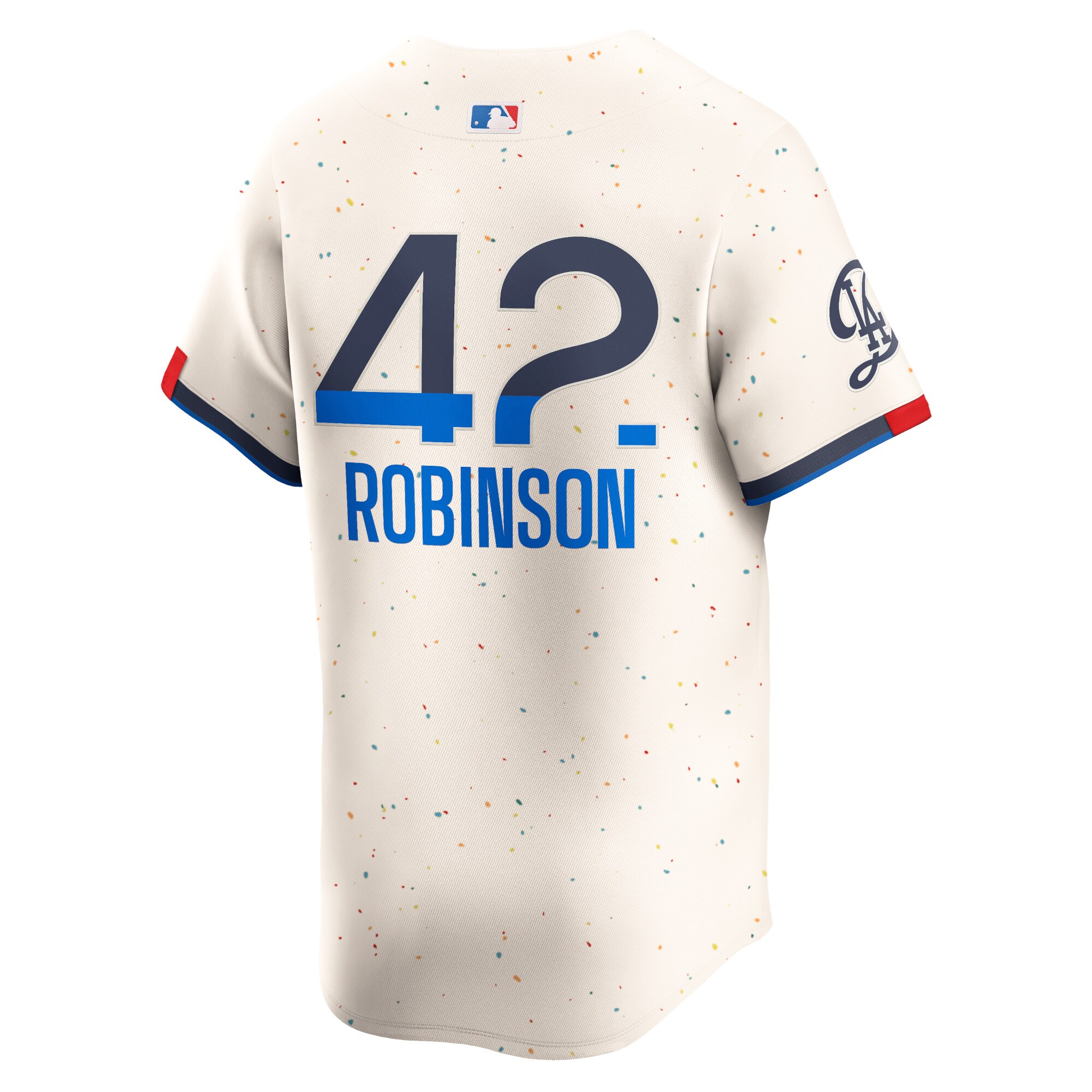 Los Angeles Dodgers Jackie Robinson Cream 2024 City Connect Limited Player MLB Jersey Men's