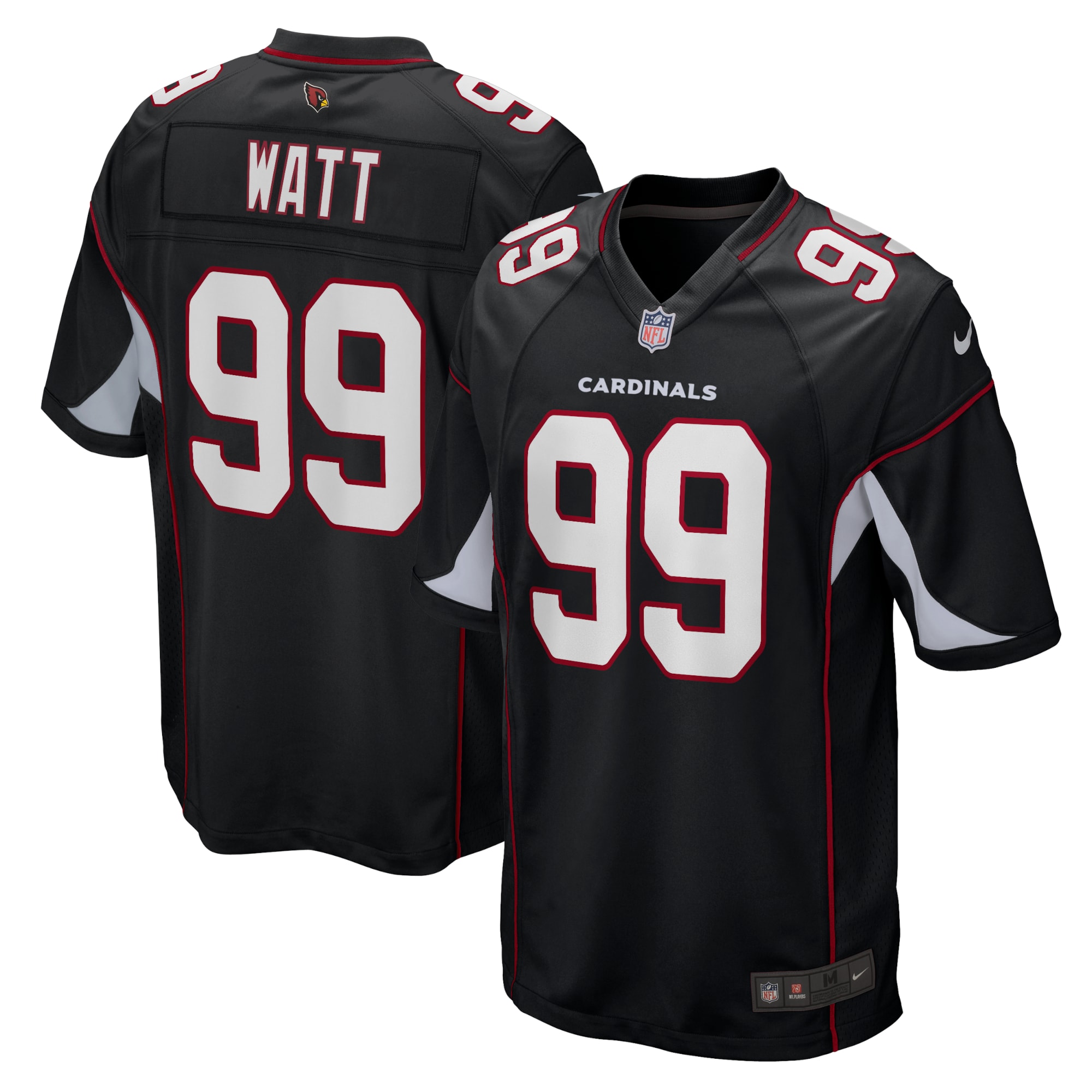 Arizona Cardinals J.J. Watt Black Alternate Game NFL Jersey Men's