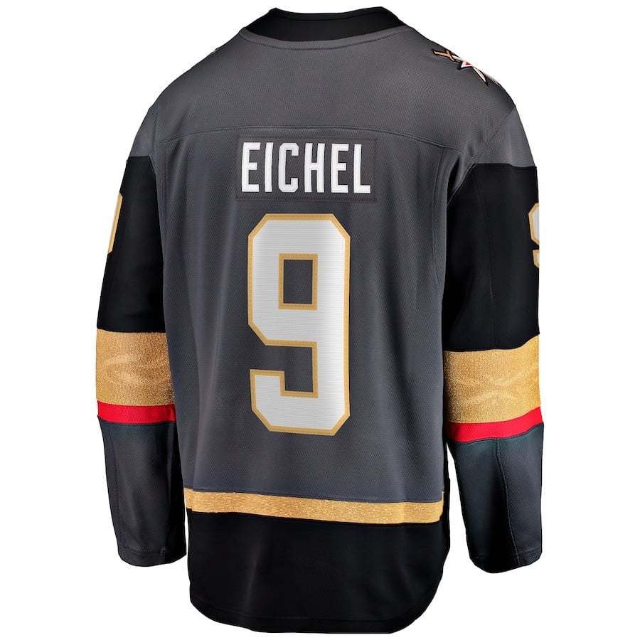 Jack Eichel 9 Vegas Golden Knights 2023 Stanley Cup Final Alternate Breakaway Player Black NHL Jersey Men's