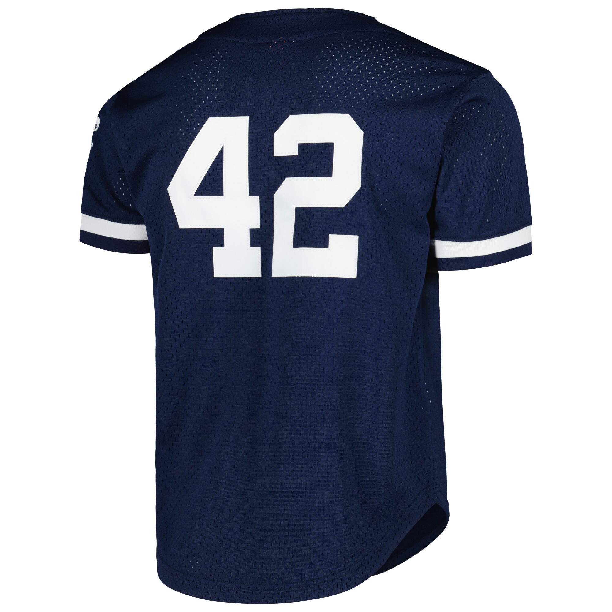 New York Yankees Mariano Rivera Mitchell Ness Navy Cooperstown Collection Mesh Batting Practice Button-Up MLB Jersey Men's