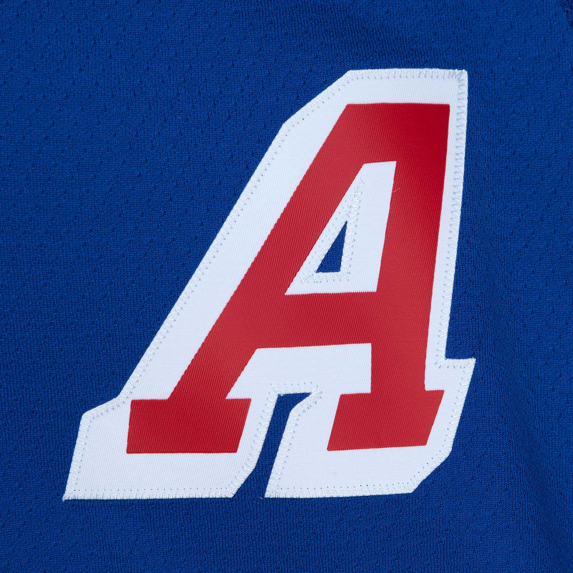 New York Rangers Brian Leetch Mitchell Ness Blue Alternate Captain Patch 1993/94 Blue Line Player NHL Jersey Men's