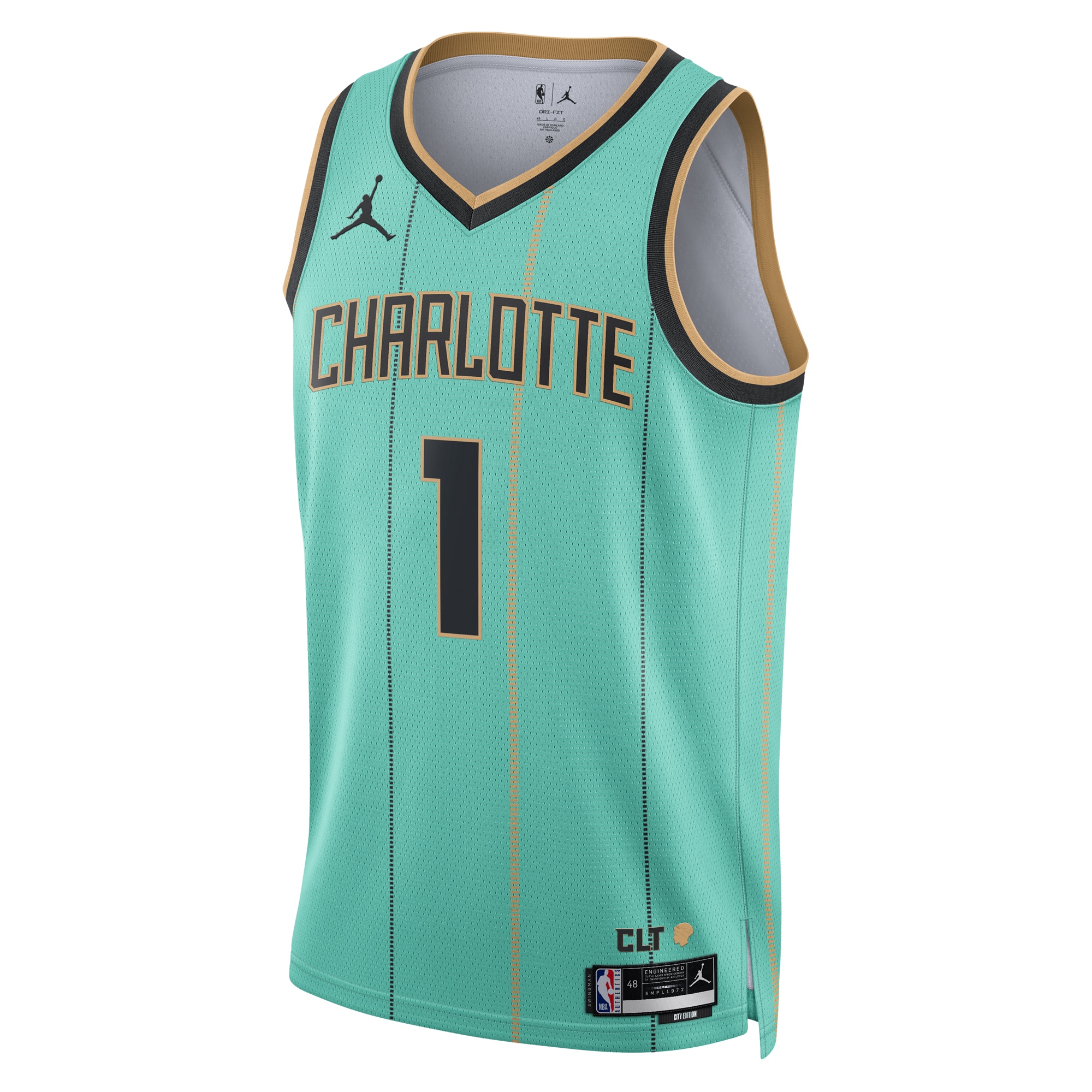 Charlotte Hornets Jordan Brand City Edition Swingman 2024 Teal LaMelo Bal Unisex NBA Jersey Unisex