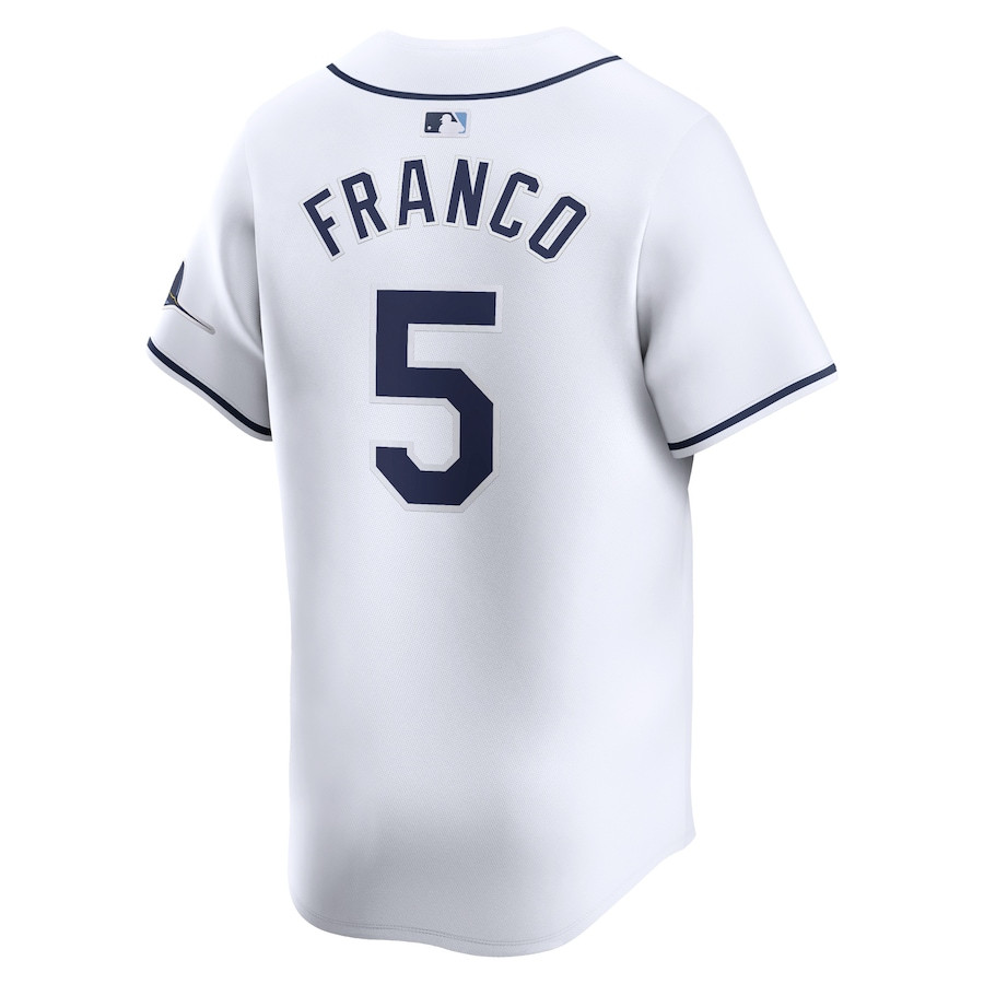 Wander Franco 5 Tampa Bay Rays Home Limited Player White MLB Jersey Men's
