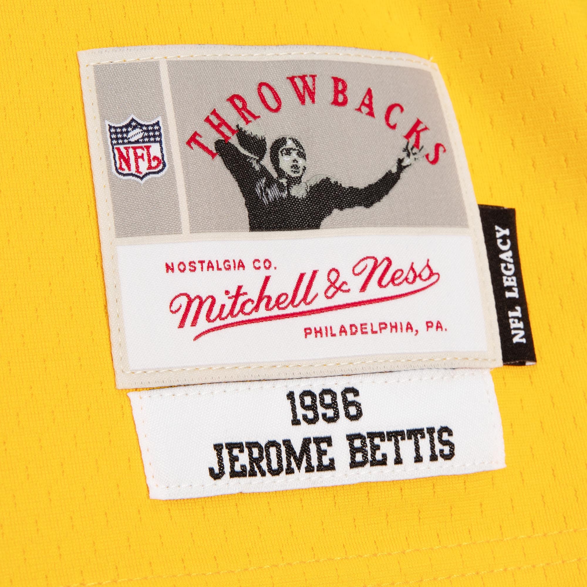 Pittsburgh Steelers Jerome Bettis Mitchell Ness Black/Gold Big Tall Split Legacy Retired Player NFL Jersey Men's