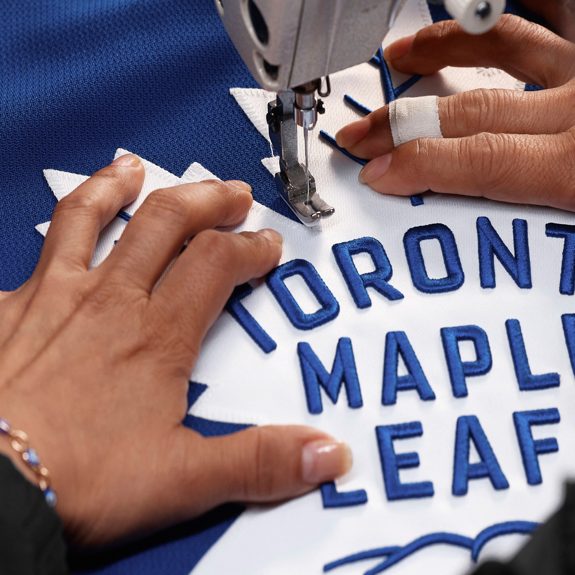 Toronto Maple Leafs Blue Home Pro Custom NHL Jersey Men's