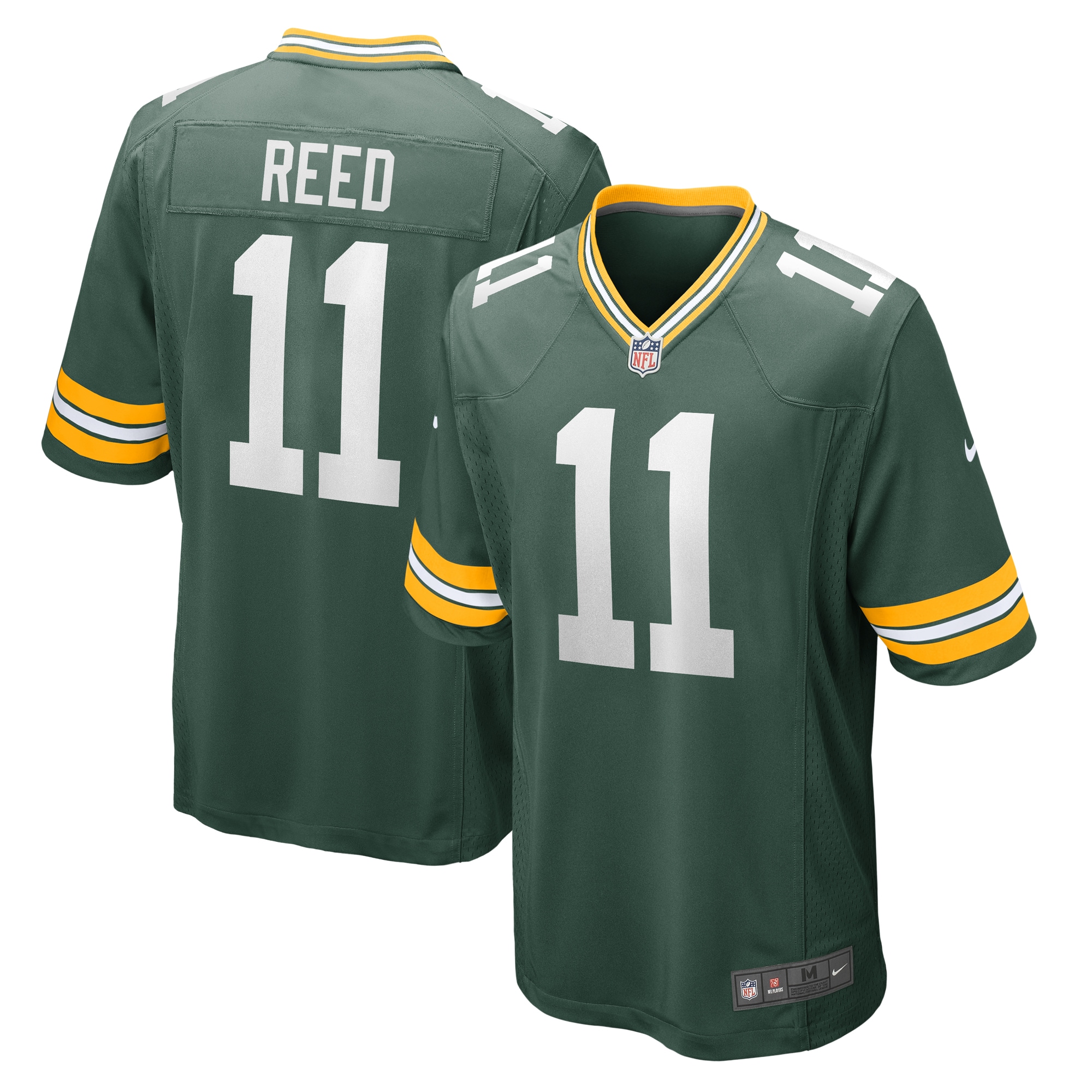 Green Bay Packers Jayden Reed Green Game NFL Jersey Men's