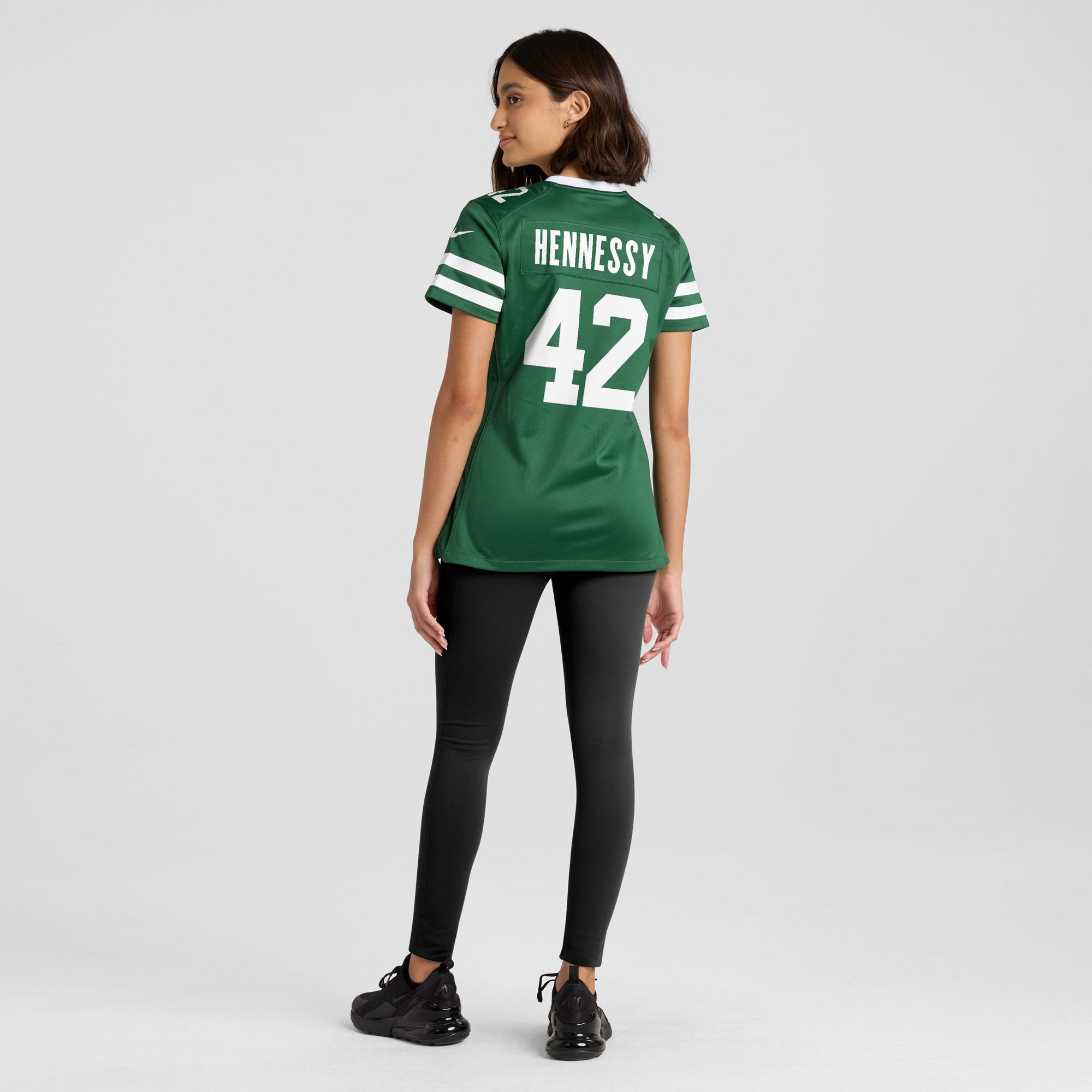 New York Jets Thomas Hennessy Legacy Green Team Game NFL Jersey Women's