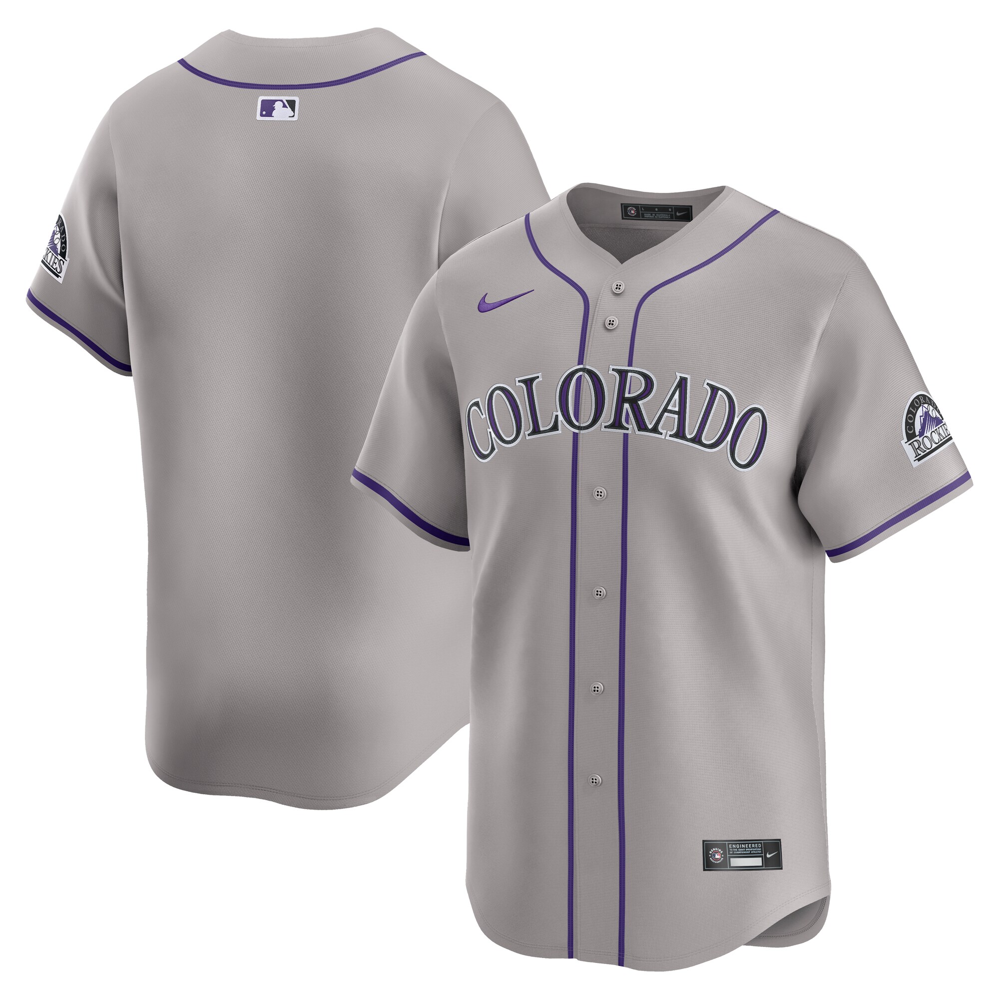 Colorado Rockies Gray Road Limited MLB Jersey Men's