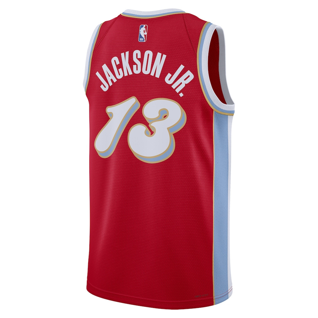 Jaren Jackson Jr. 13 Memphis Grizzlies Unisex 2024/25 Swingman Player City Edition Red NBA Jersey Unisex