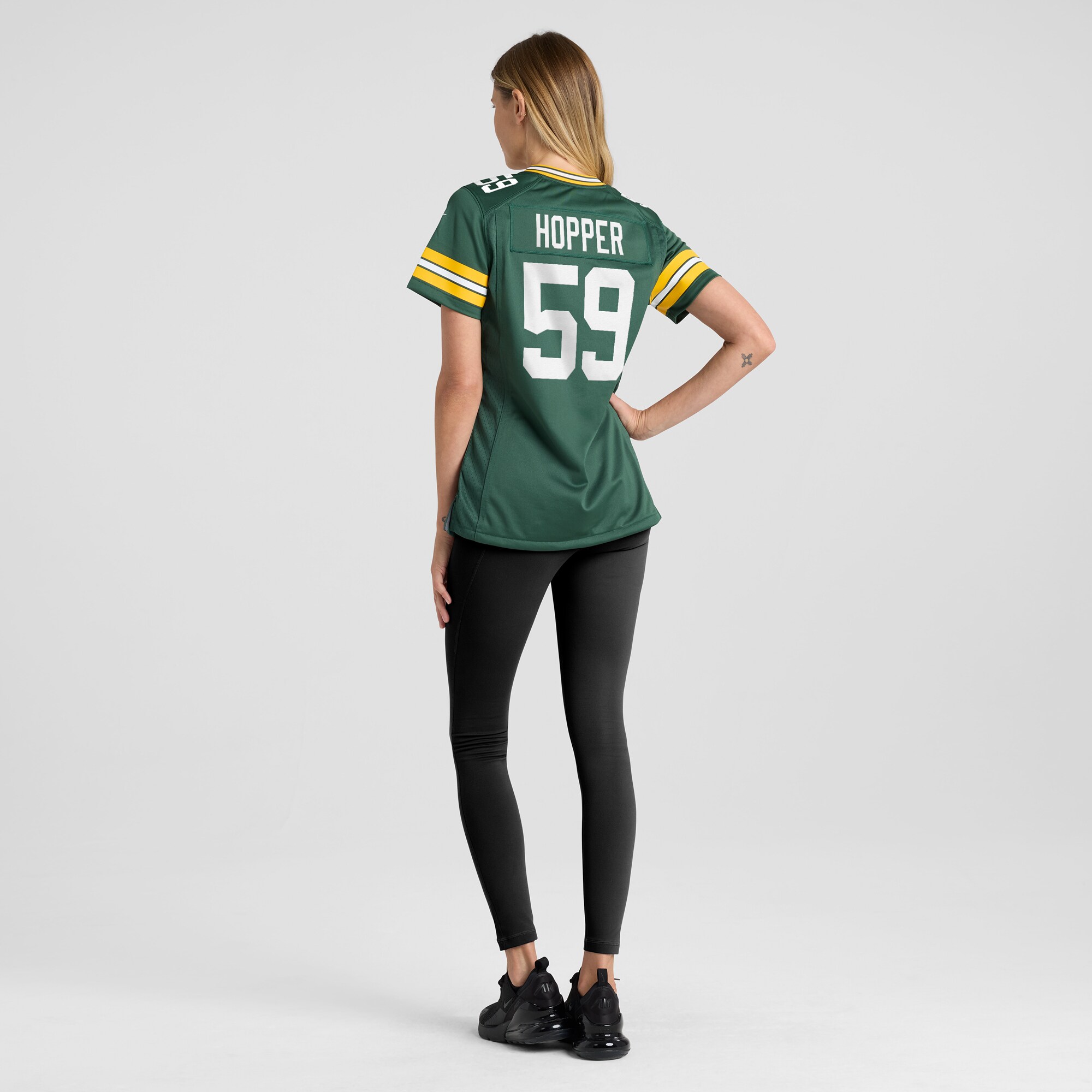 Green Bay Packers Ty'Ron Hopper Green Game NFL Jersey Women's