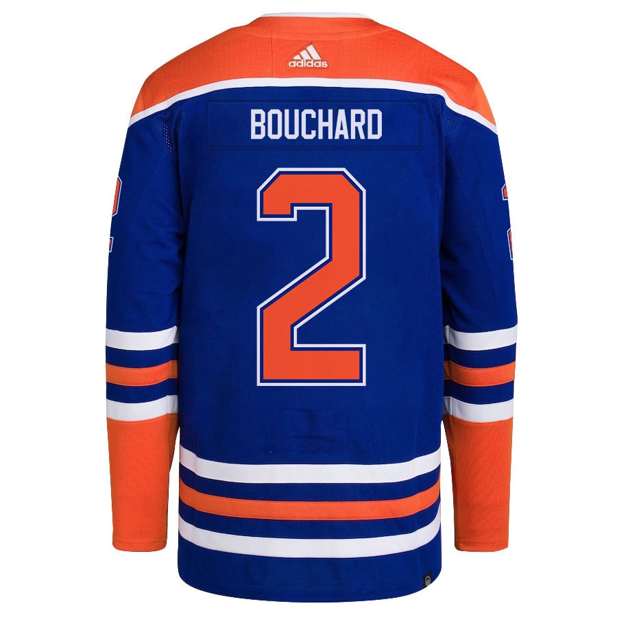 Evan Bouchard 2 Edmonton Oilers 2024 Playoffs Patch Home Men NHL Jersey Men's