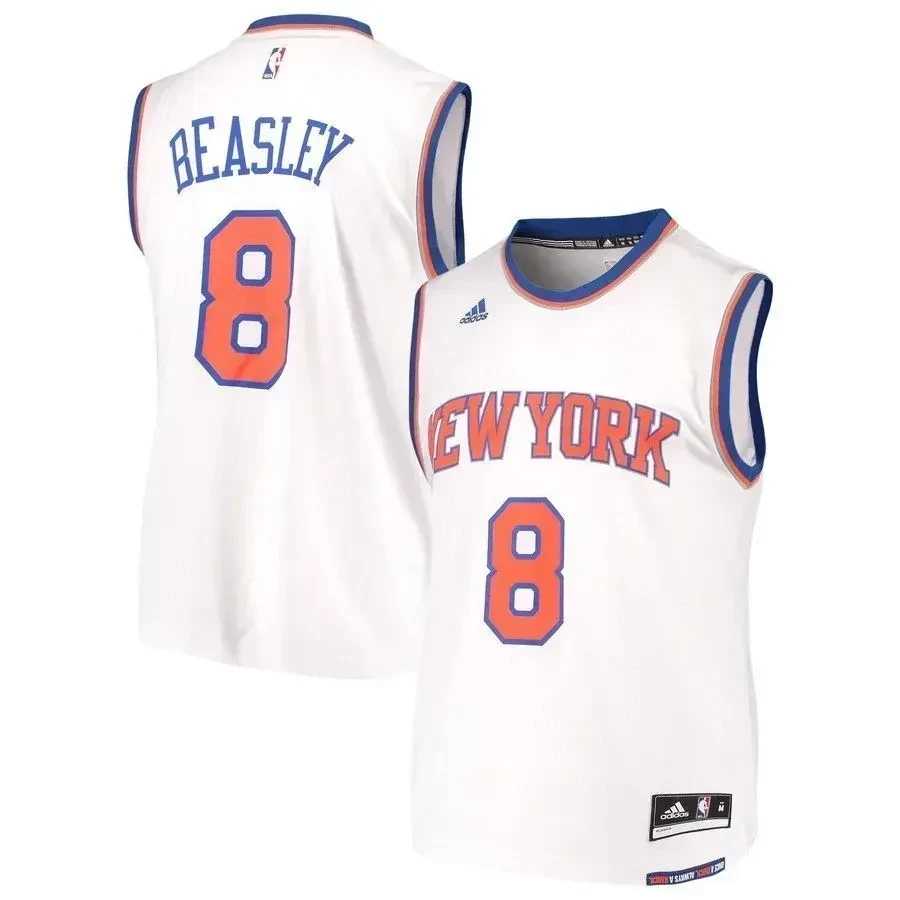 Michael Beasley New York Knicks Home White NBA Jersey Men's