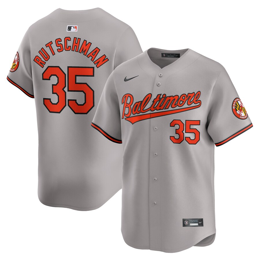 Adley Rutschman Baltimore Orioles Road Limited Player Jersey Orange