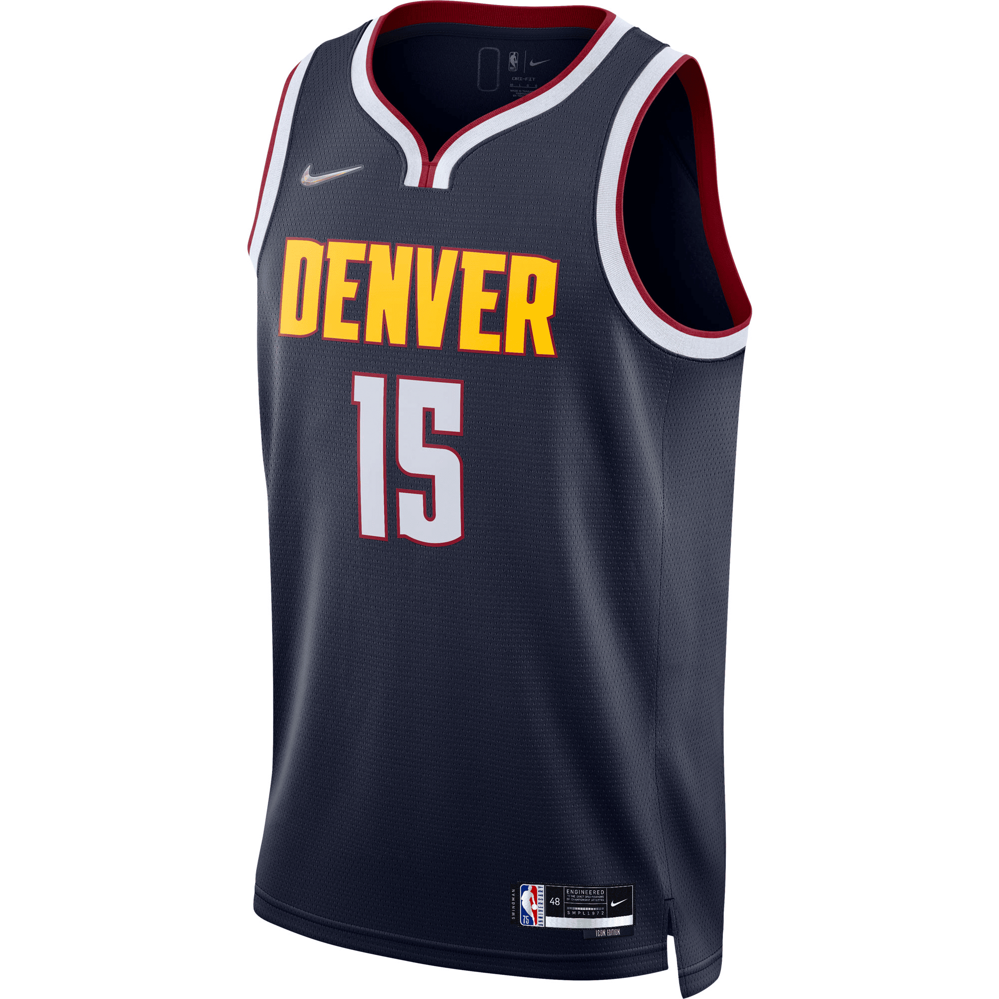 Nikola Jokic Denver Nuggets Diamond Swingman Icon Edition Navy NBA Jersey Men's