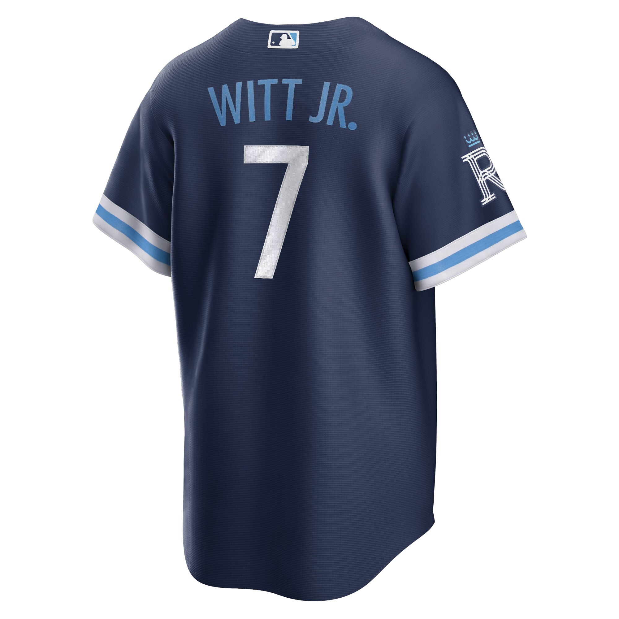 Kansas City Royals Bobby Witt Jr. Navy City Connect Player MLB Jersey Men's