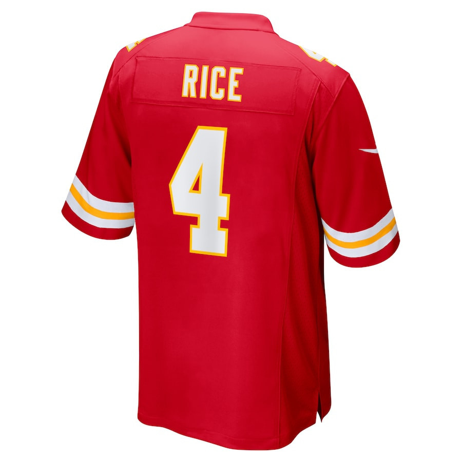 Rashee Rice #4 Kansas City Chiefs Super Bowl LIX Red NFL Jersey Men's