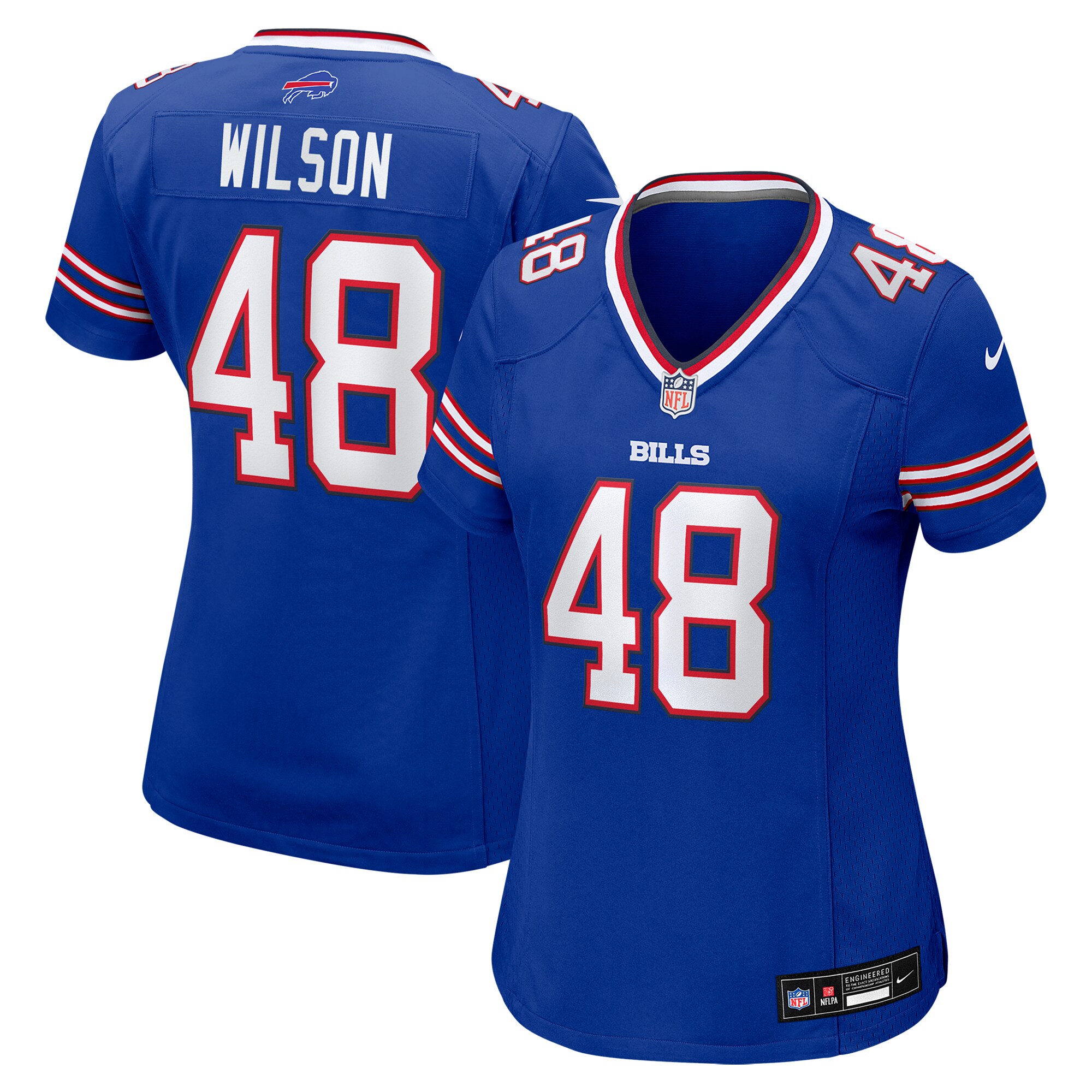 Buffalo Bills Joel Wilson Royal Team Game NFL Jersey Women's