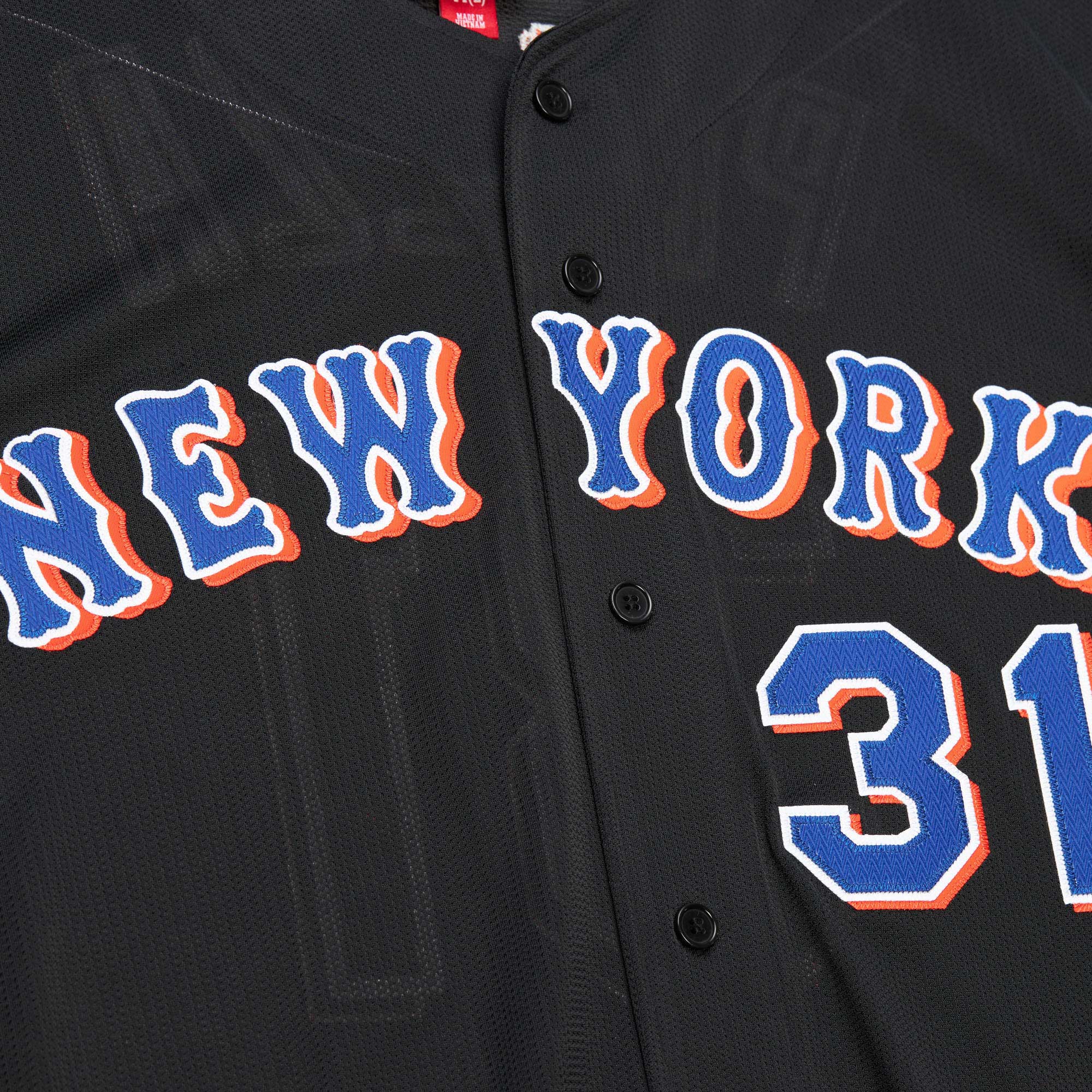 New York Mets Mike Piazza Mitchell Ness Black Cooperstown Collection 2000 Batting Practice MLB Jersey Men's