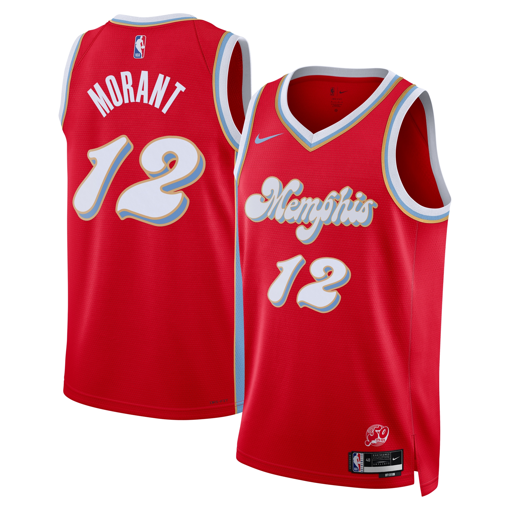 Memphis Grizzlies City Edition Swingman 2024 Red Ja Moran Unisex NBA Jersey Unisex