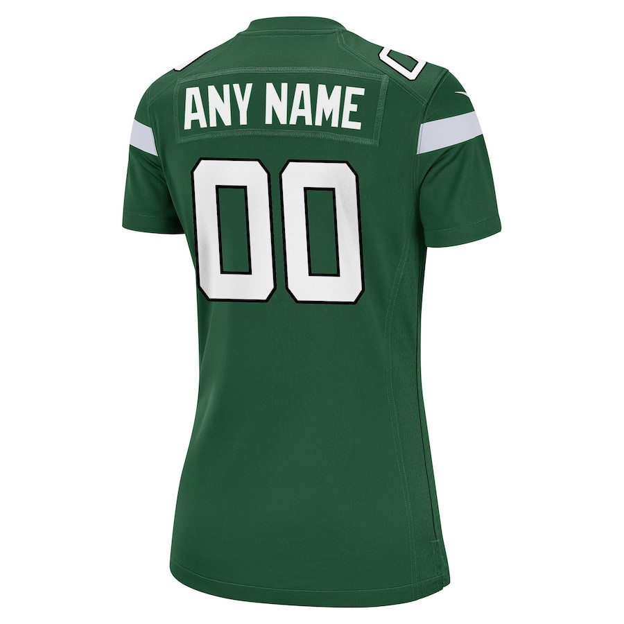 New York Jets Custom Game Gotham Green NFL Jersey Women's