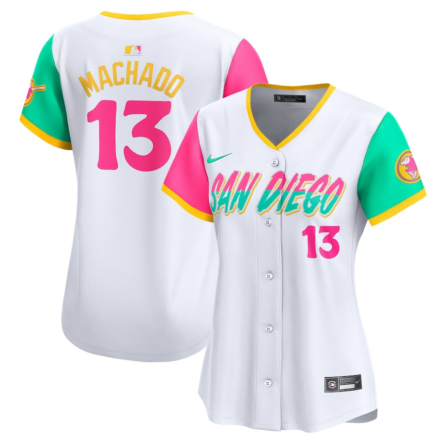 Manny Machado 13 San Diego Padres City Connect Limited White MLB Jersey Women's