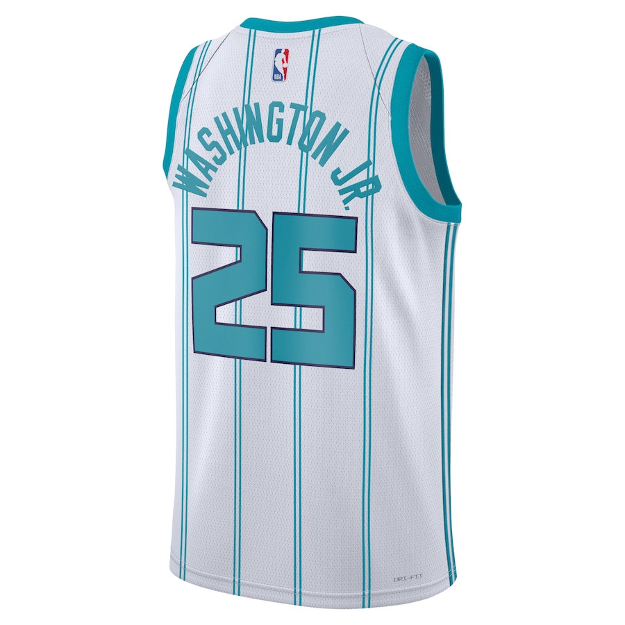 P.J. Washington Jr. 25 Charlotte Hornets Unisex Swingman Association Editio White NBA Jersey Unisex