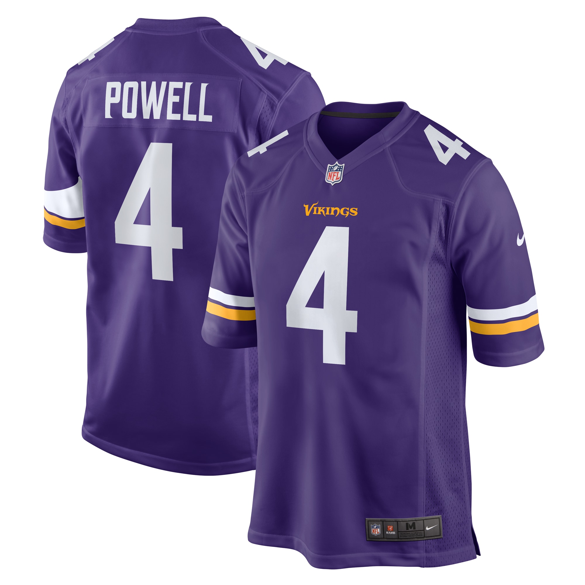 Minnesota Vikings Brandon Powell Purple Game NFL Jersey Men's