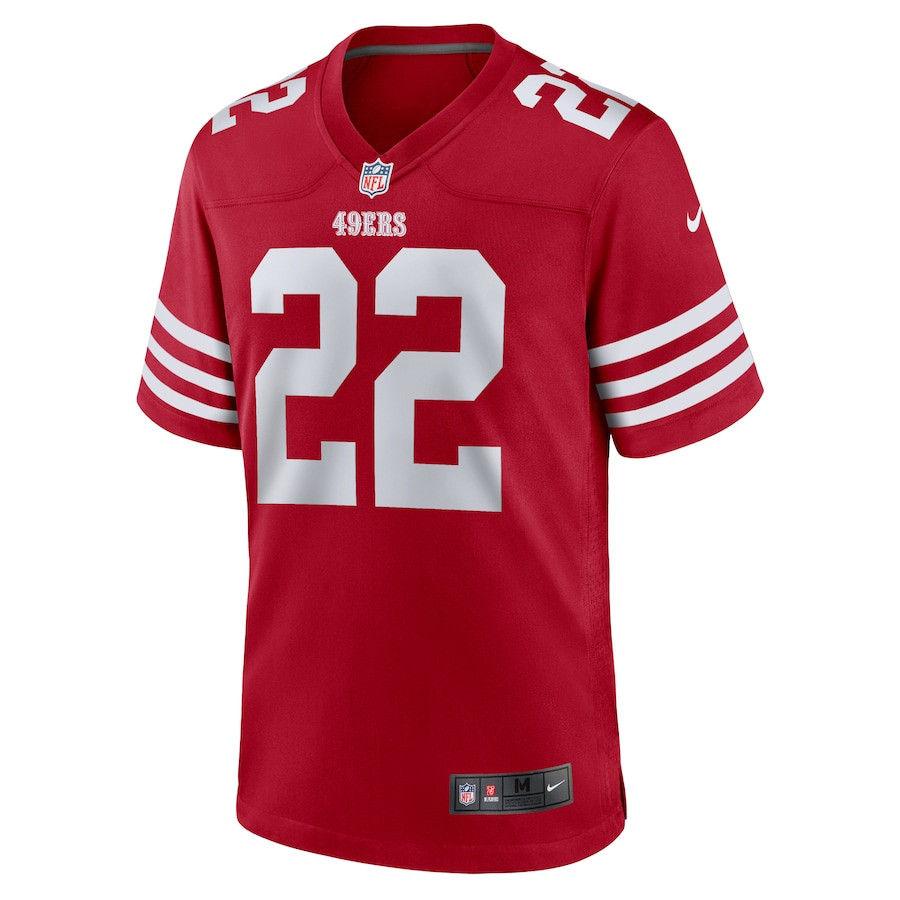 Isaac Yiadom 22 San Francisco 49ers Team Game Scarlet NFL Jersey Men's