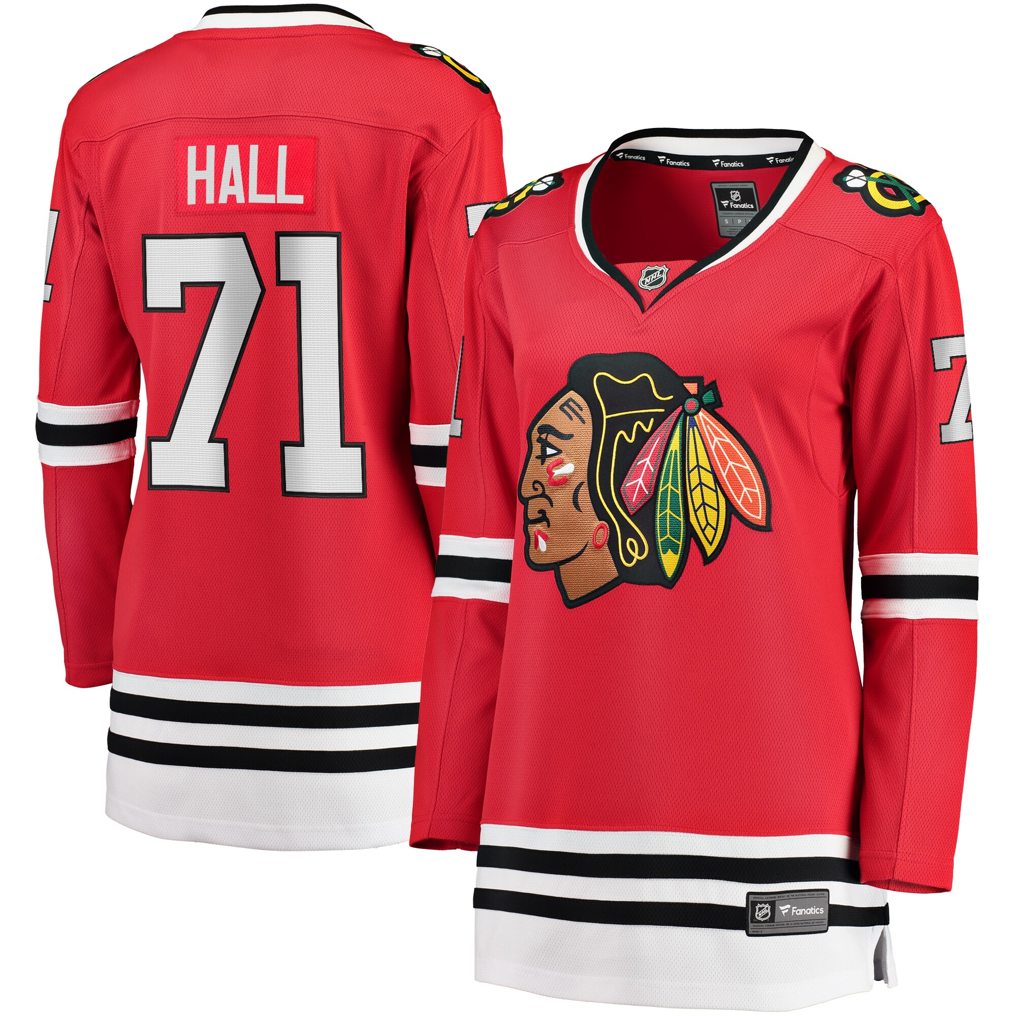 Chicago Blackhawks Taylor Hall Red Home Breakaway Player NHL Jersey Women's