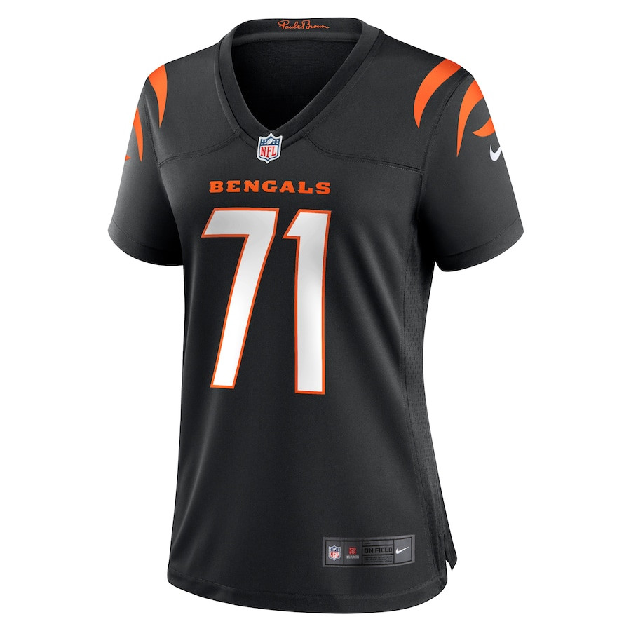 Amarius Mims 71 Cincinnati Bengals Game Black NFL Jersey Women's