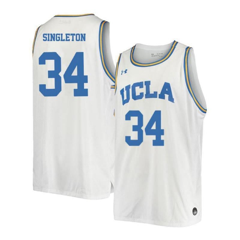 34 David Singleto White Retro Elite UCLA Bruins NCAA Jersey Men's